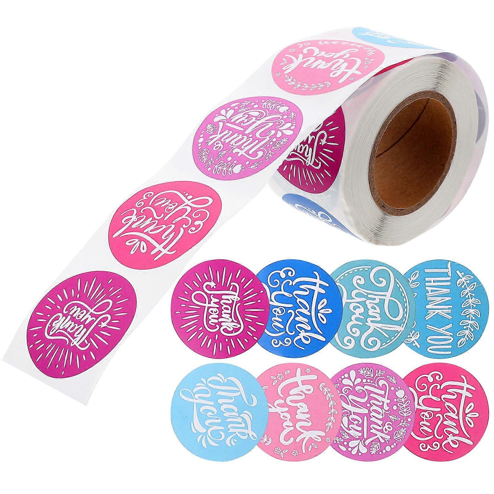 Adhesive Decorative Stickers for Envelopes DIY Scrapbooking Assorted Color 1 Roll