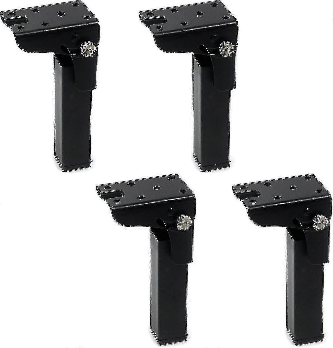 4PCS Folding Table Legs 300mm Height Iron Locking Hinge 90 Degree Foldable Desk