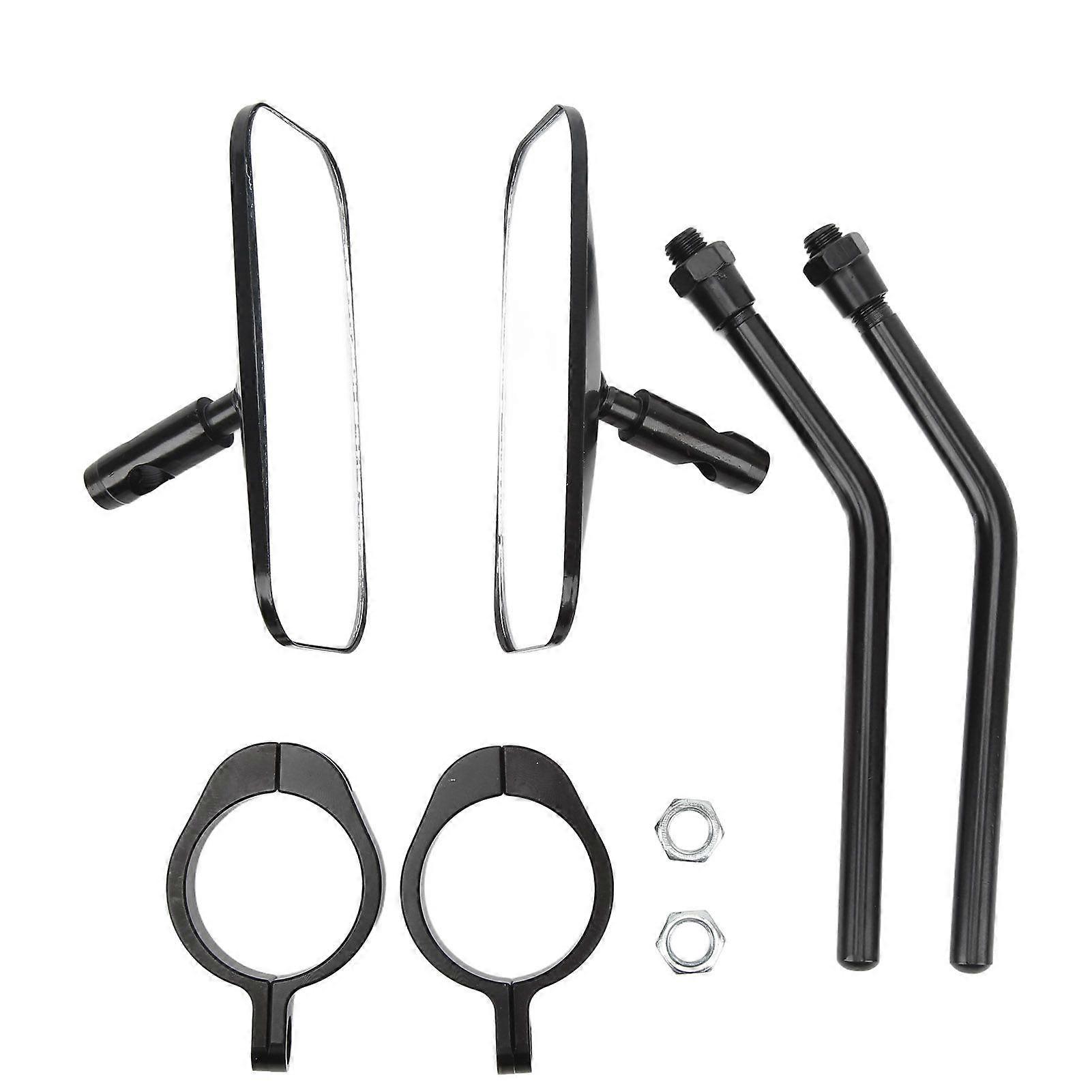 Square side view mirror for motorcycle 38mm inner diameter shock absorber