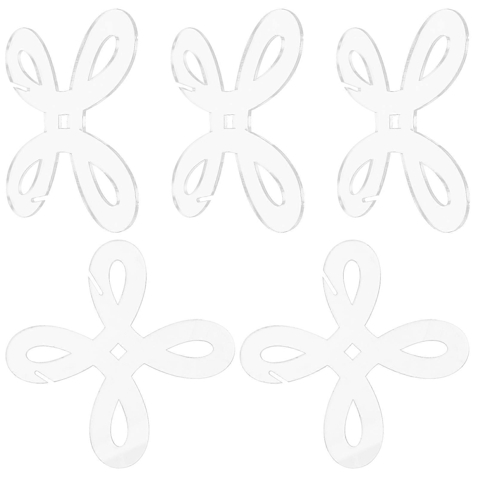 Clear Acrylic Bobbins for Sewing Use Safe Practical Excellent Durable 5 Pieces Lightweight Portable Transparent