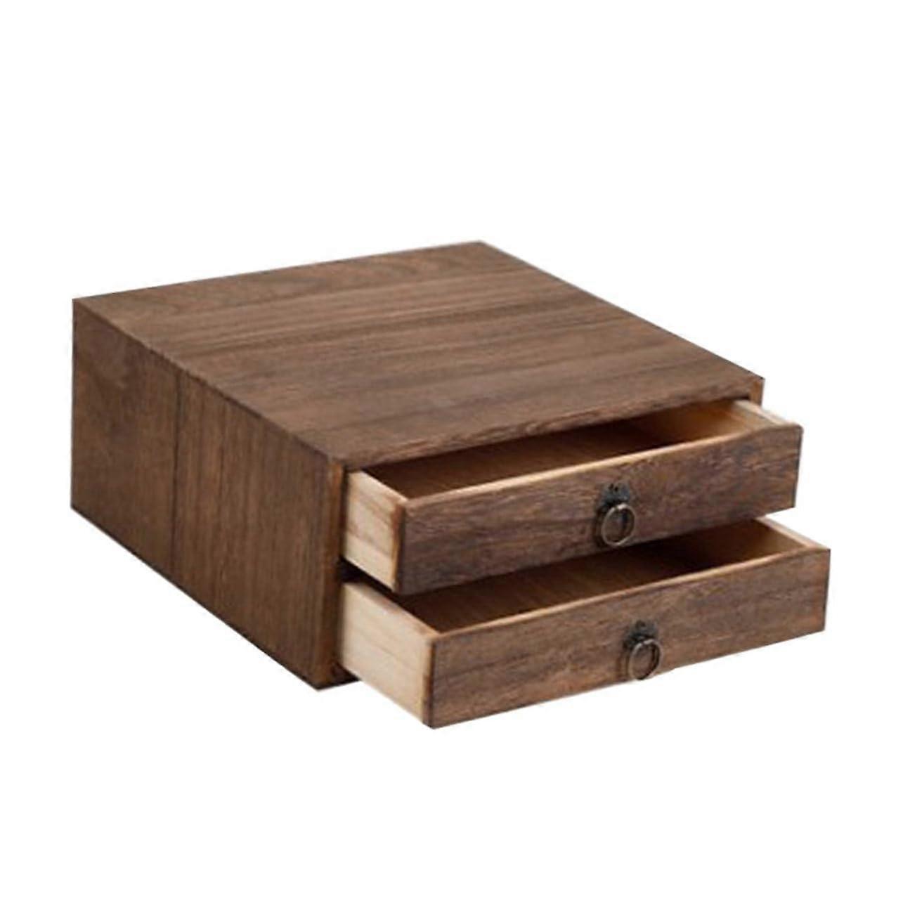 quality wooden tea box with vintage tea containers for erh tea, multilayered tea cake storage box, durable for longterm preservation.