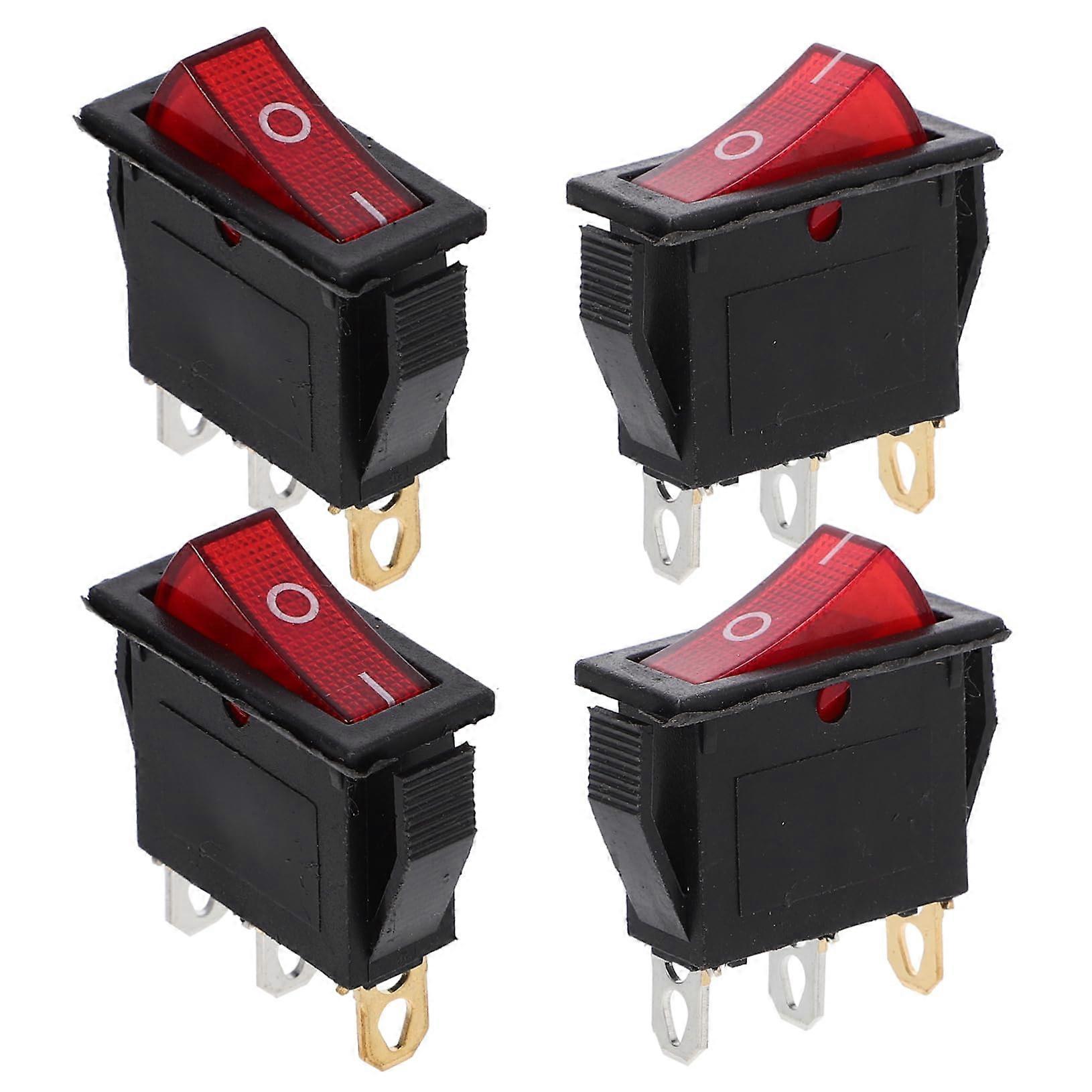 4 High-Performance Rocker Switches for Electric Stove and Cookpot with Elegant Lighting Durable and Easy to Install