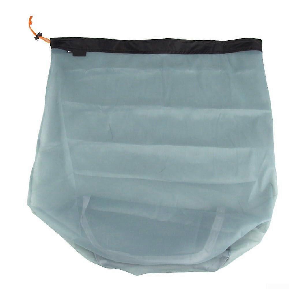 Lightweight storage bag for camping and hiking, mesh drawstring design (SXXL) S/XXL
