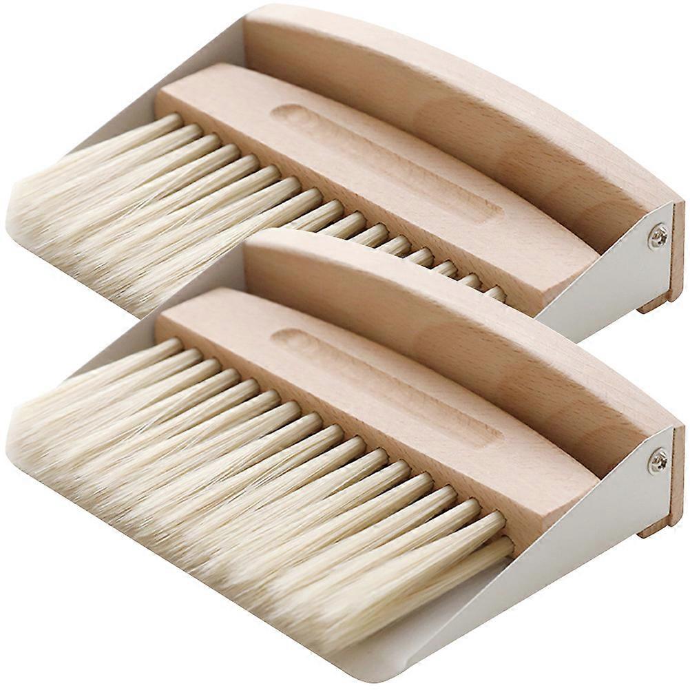 Mini Broom and Dustpan Cleaning Kit – 2 Sets, Portable Lightweight Nylon Brush for Keyboard, Computer, and Car Detailing, Easy Dust Removal