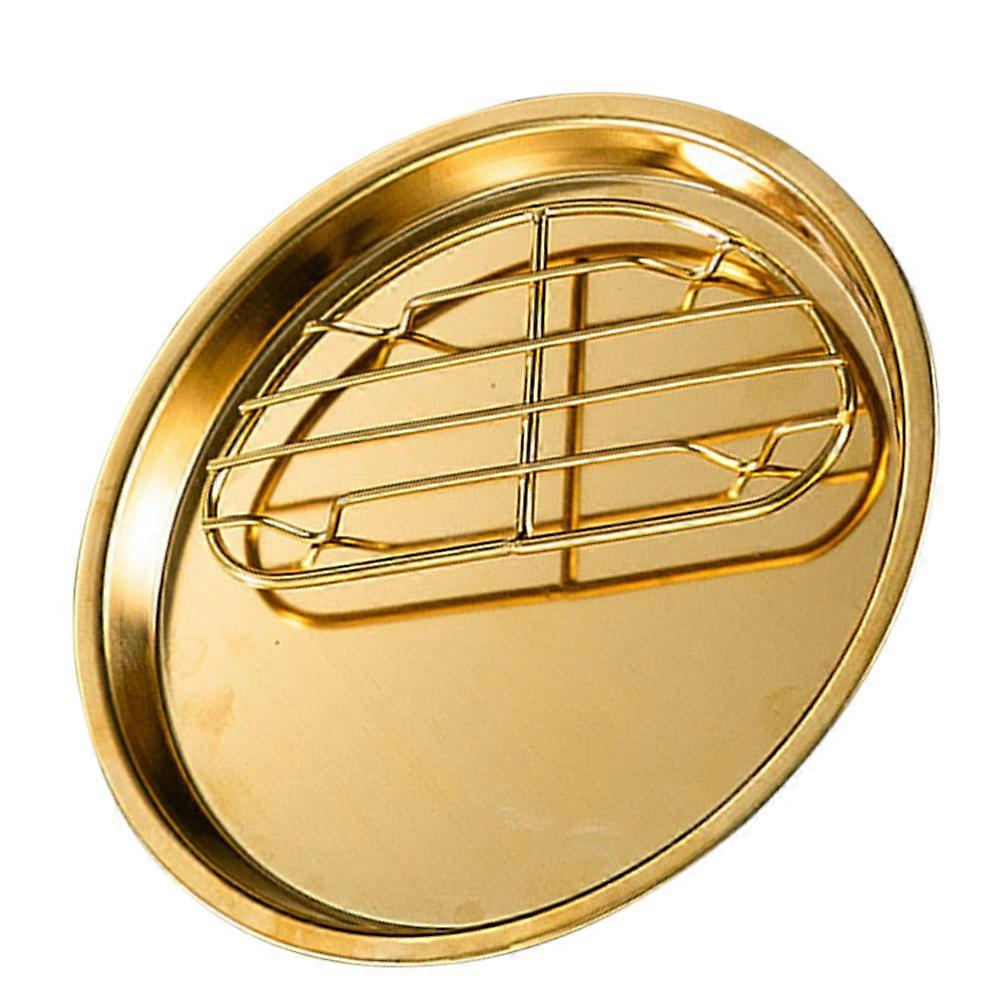 Paslanmaz Çelik Yağ Tahliye Plakası Kızarmış Tavuk Servis Tabağı Patates Kızartması Saklama Tepsisi