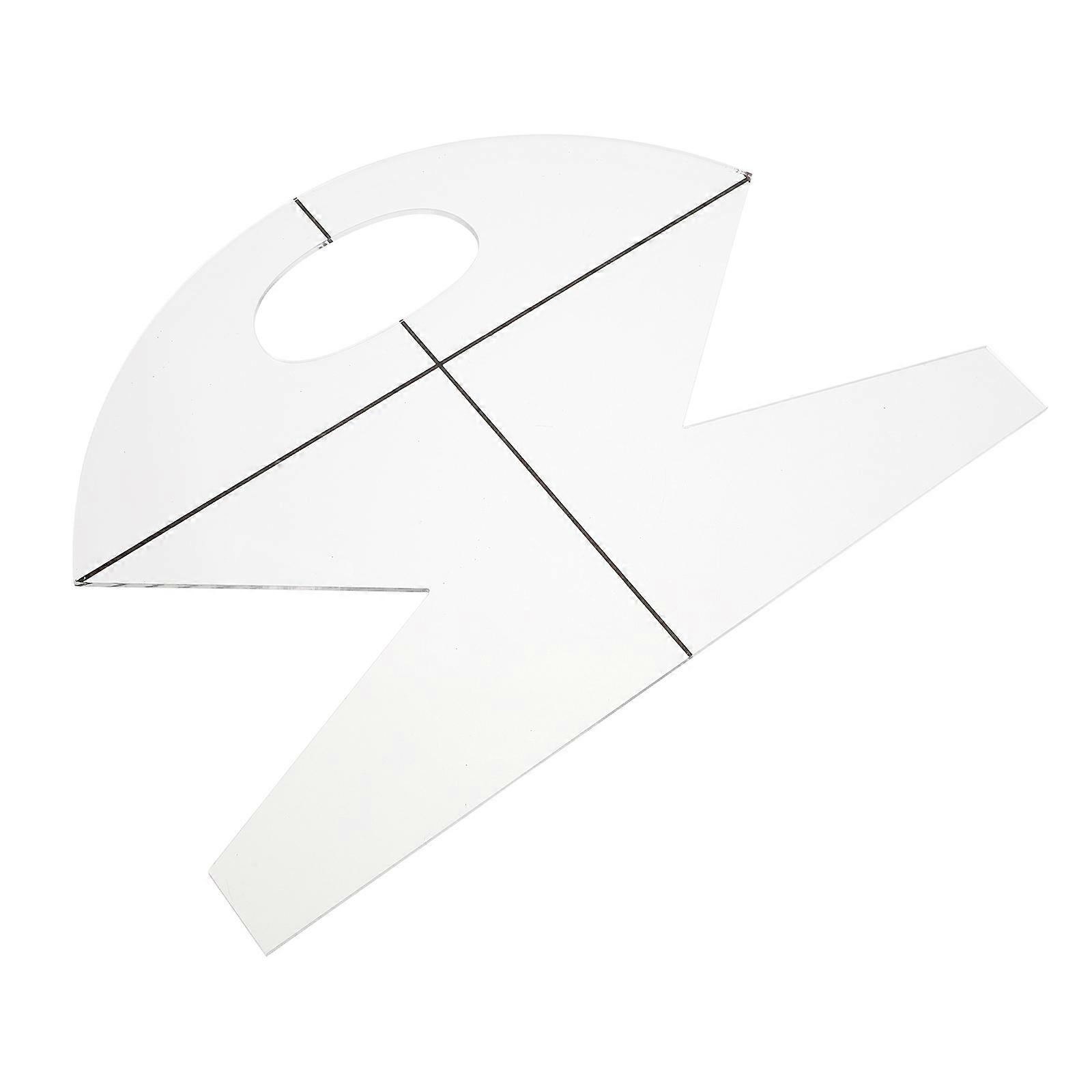 Cookie Basket Template For Quilting Projects 15 Inches Transparent Quilting Ruler 1 Set
