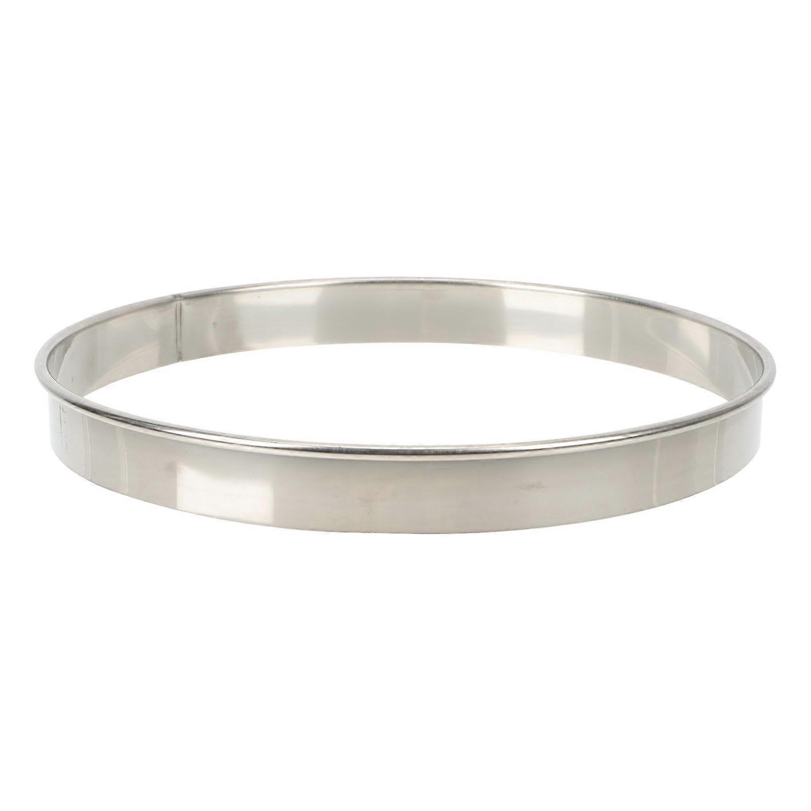 Stainless Steel Pizza Saucing Ring for Home Baking – Easy to Clean Kitchen Prep Tool