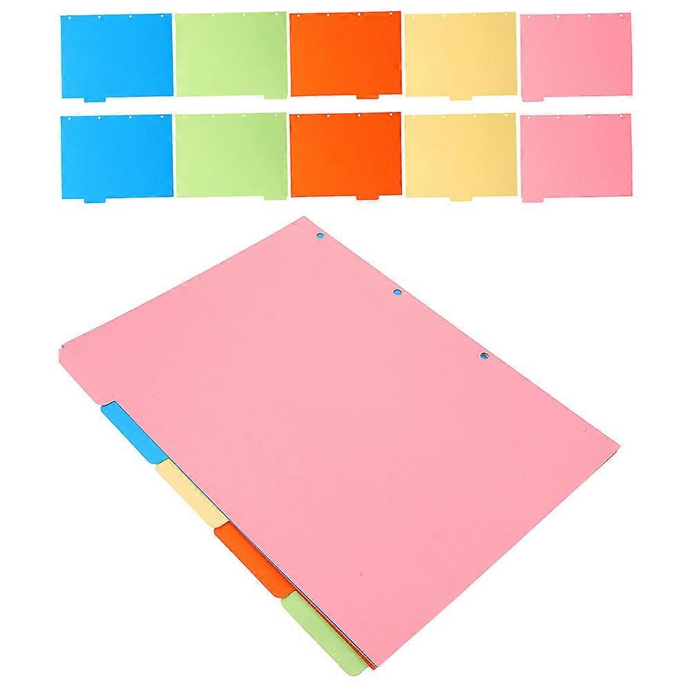 Workmanship Notebook Index Dividers Document Separation Assorted Color For Professionals 3 Sets