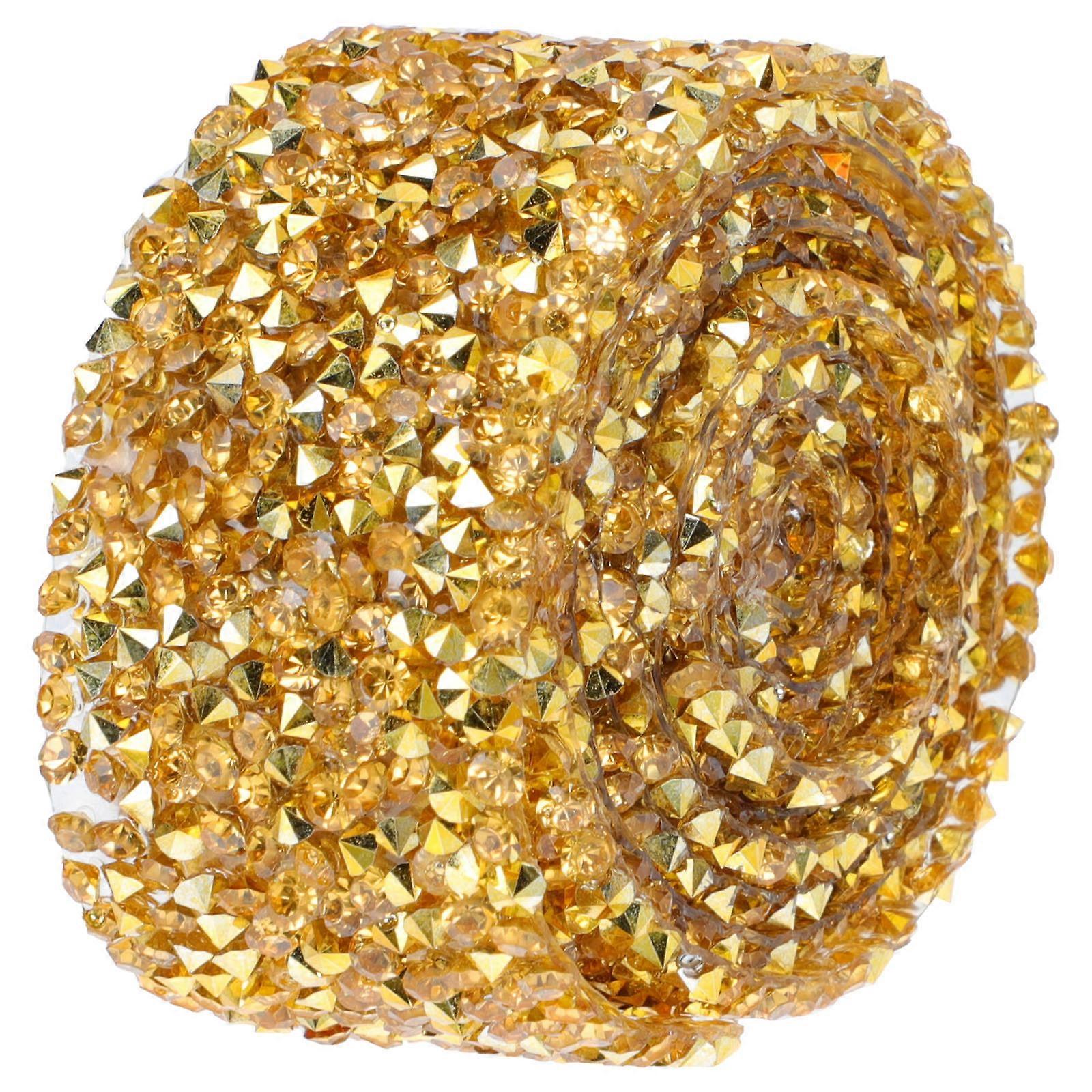 Golden Clothing Decor Accessory For Sewing Project And Gift Packaging With Decorative Function 1Roll