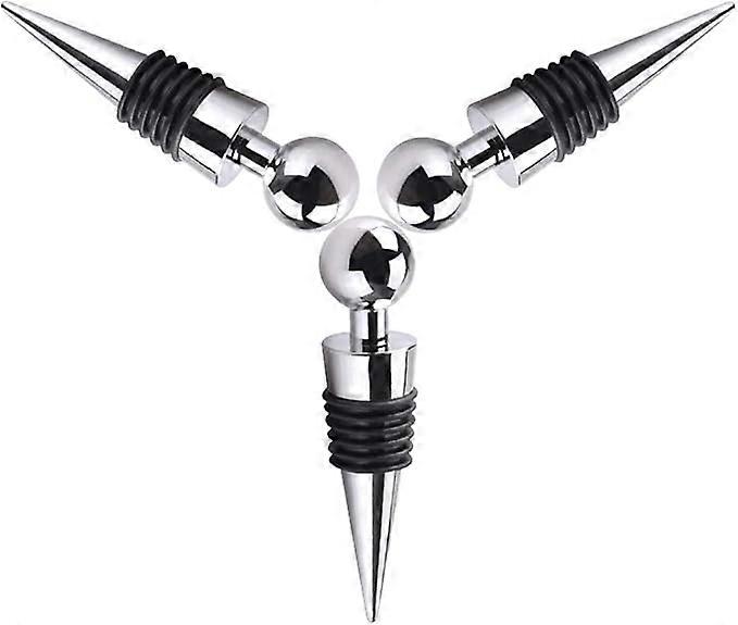 3-pack reusable wine stoppers, wine cork seals