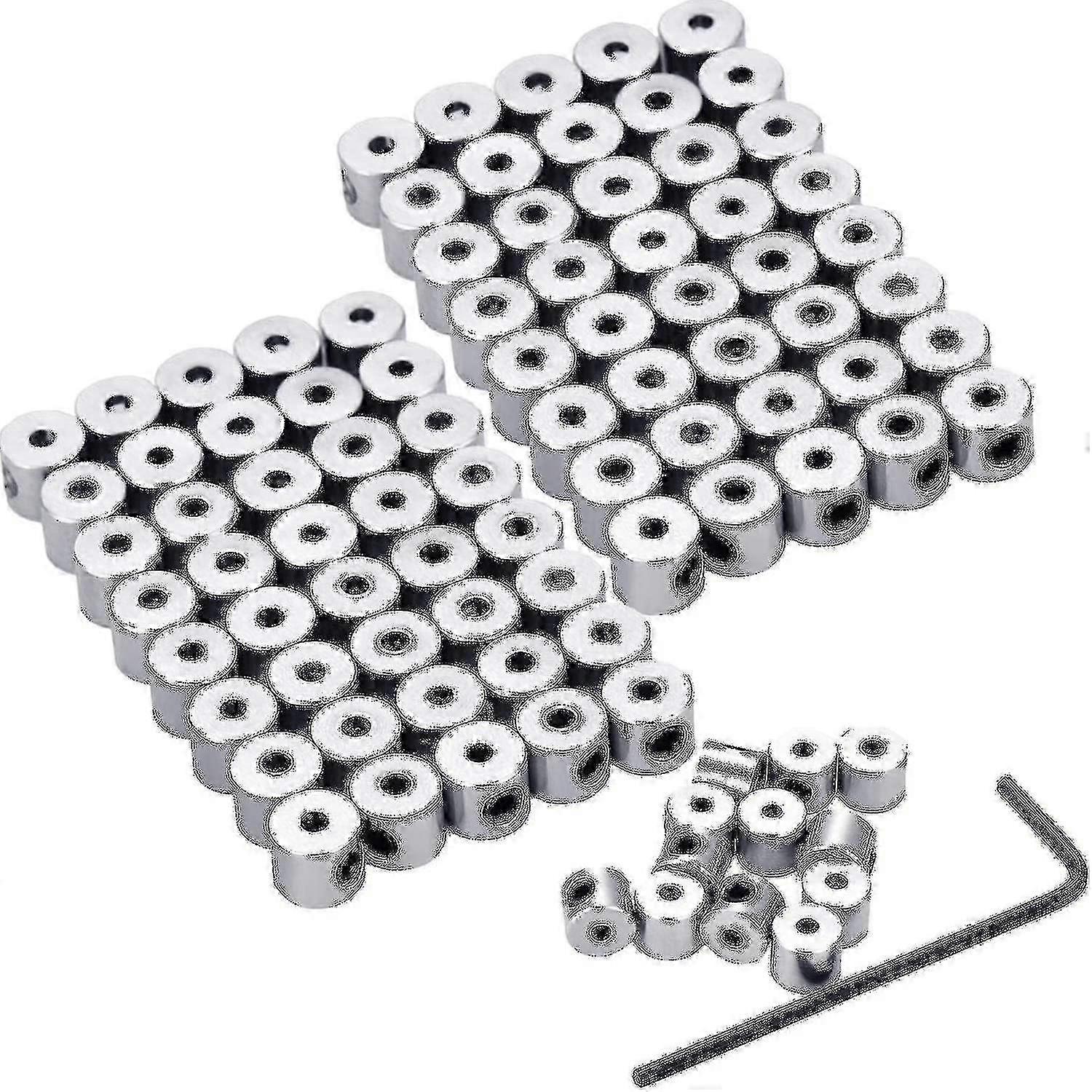 hundred Pieces Pin Keepers Locks Backs Locking Clasp With Wrench 6 X 5 Mm