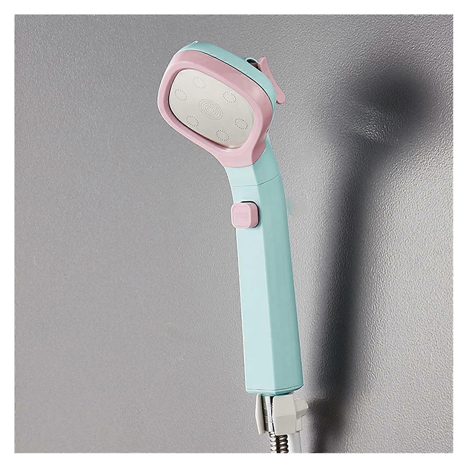 Bath Shower Filter 4-Mode Adjustable Jetting Shower Head, High-Pressure Rain Showerhead, Blue