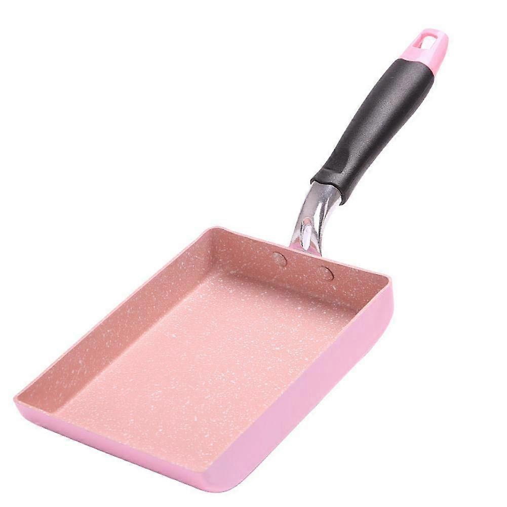 Mini Omelette Pan, Non-Stick Coating, Japanese Crepe Pan, Stovetop And Induction Compatible, Rose