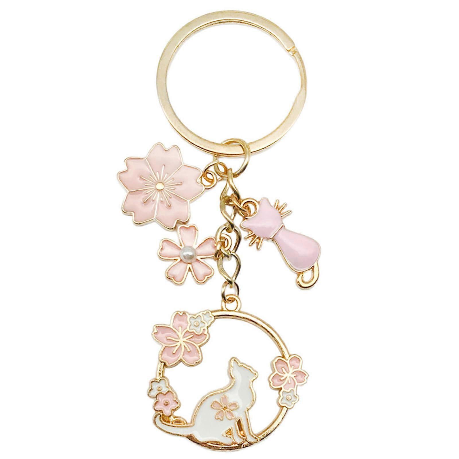 Cats Pet Charm Keychain Cat Figure Bag Charm Multipurpose Keychain Adornment Stylish Cat Keychain For Bags