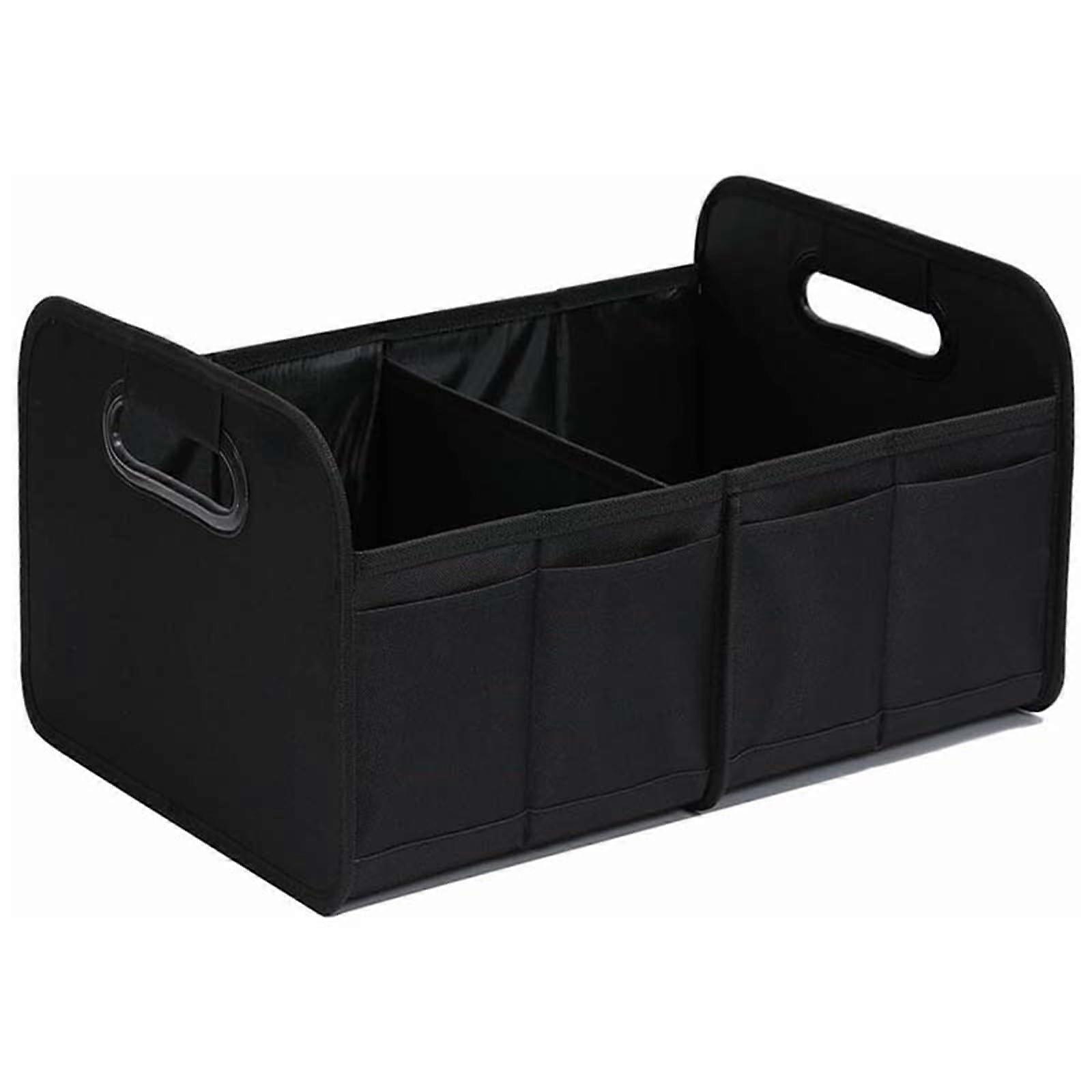 Car Organizer And Storage For SUV Sedan, Black Insulated Bag, Storage Bins With Clear Window, One Size