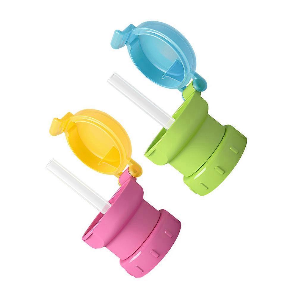 Portable Round Red Silicone Plastic Bottle Cap for Outdoor Use with Twisting Cover 2Pack