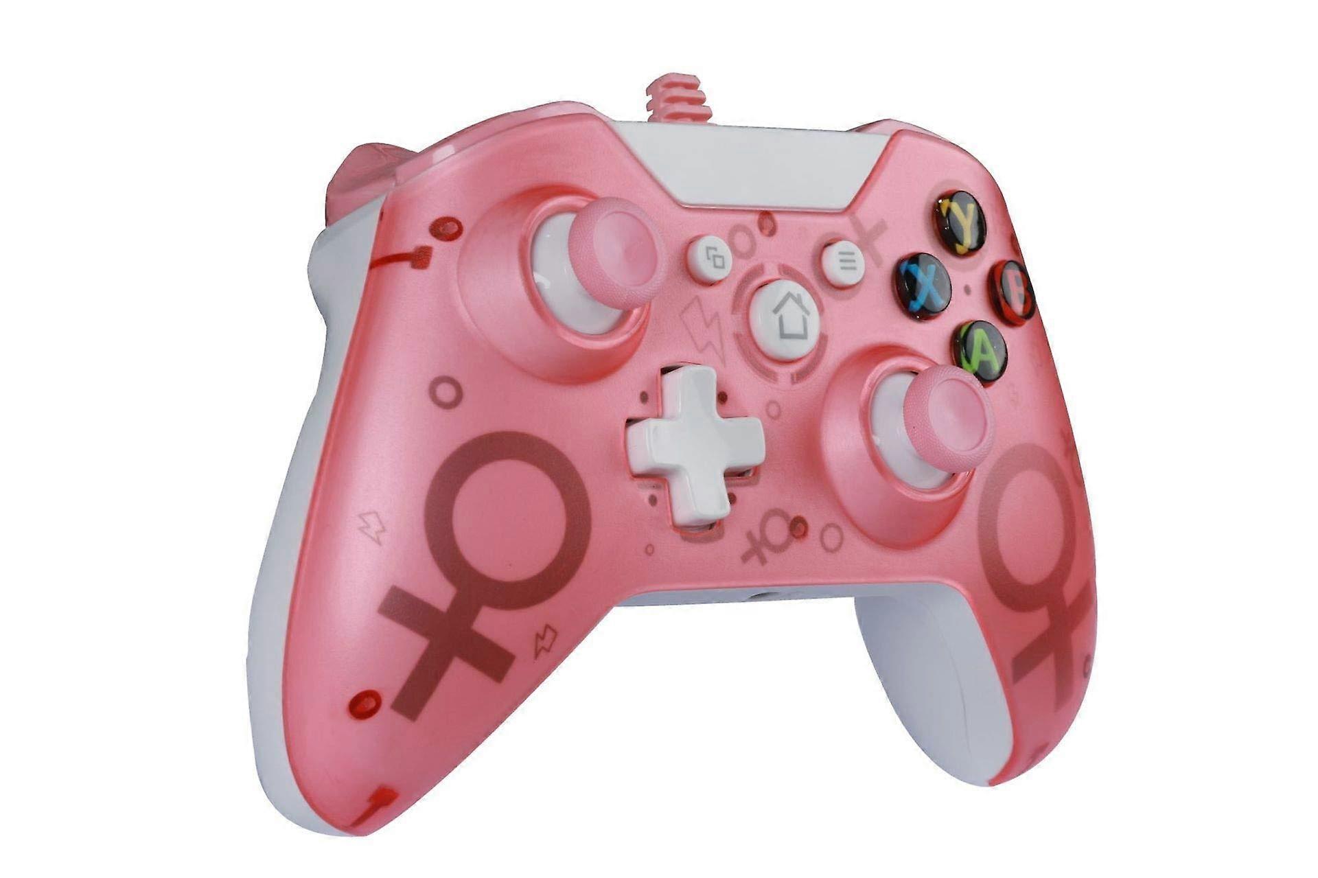 Wired gamepad gamepad controller game joystick (Size : Pink) Ref: 2787