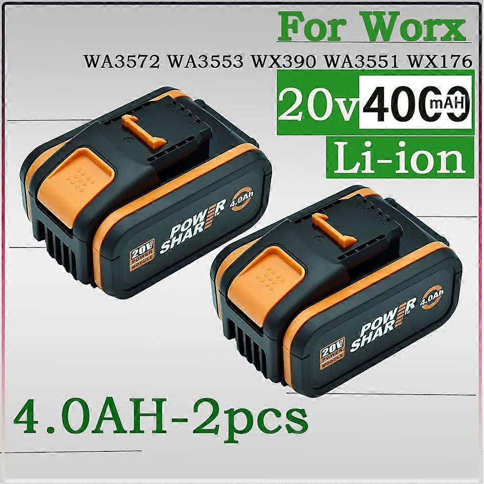 για μπαταρία λιθίου worx 20V 8.0Ah Επαναφορτιζόμενη WA3553, WA3551, WA3553.1, WA3570 για όλα τα ηλεκτρικά WORX και
