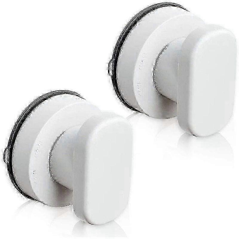 2pcs White Suction Cup Handles for Glass Drawers - Portable Mobility Aid Knobs for Easy Opening