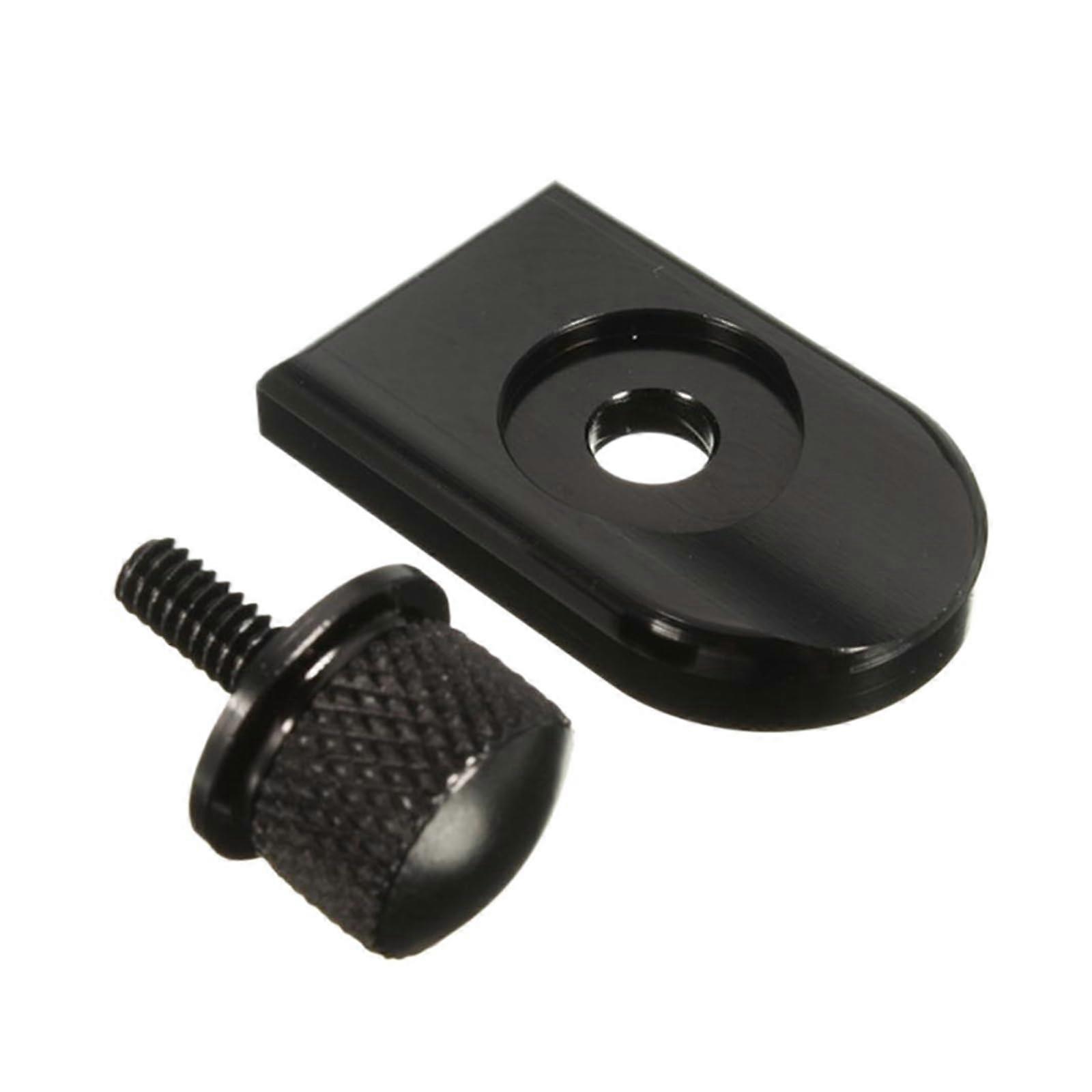 Motorcycle Seat Bolt Tab Screw Mount Knob Cover Compatible With Harley Sportster Dyna Fatboy Road King Black Size 5