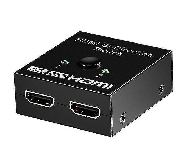 Hdmi Switcher, Two Inputs And One Output, Supports 4k Bidirectional...