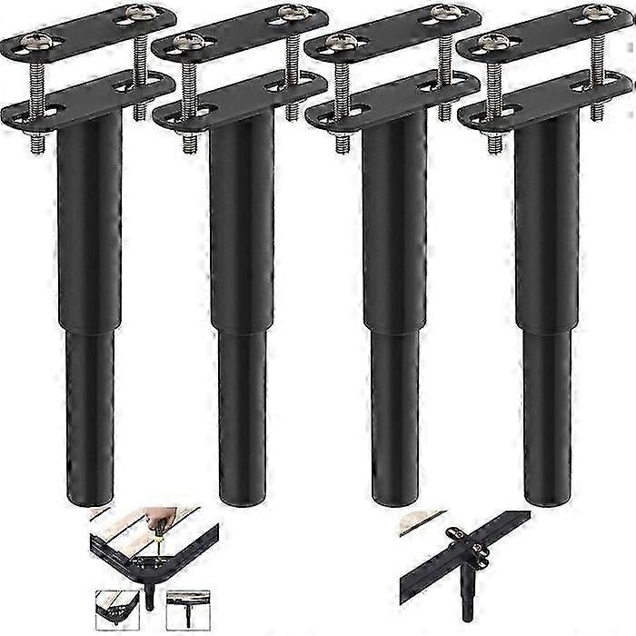 4pcs Adjustable Metal Bed Legs 18-33cm for Kitchen, Cupboard, Sofa, Bed