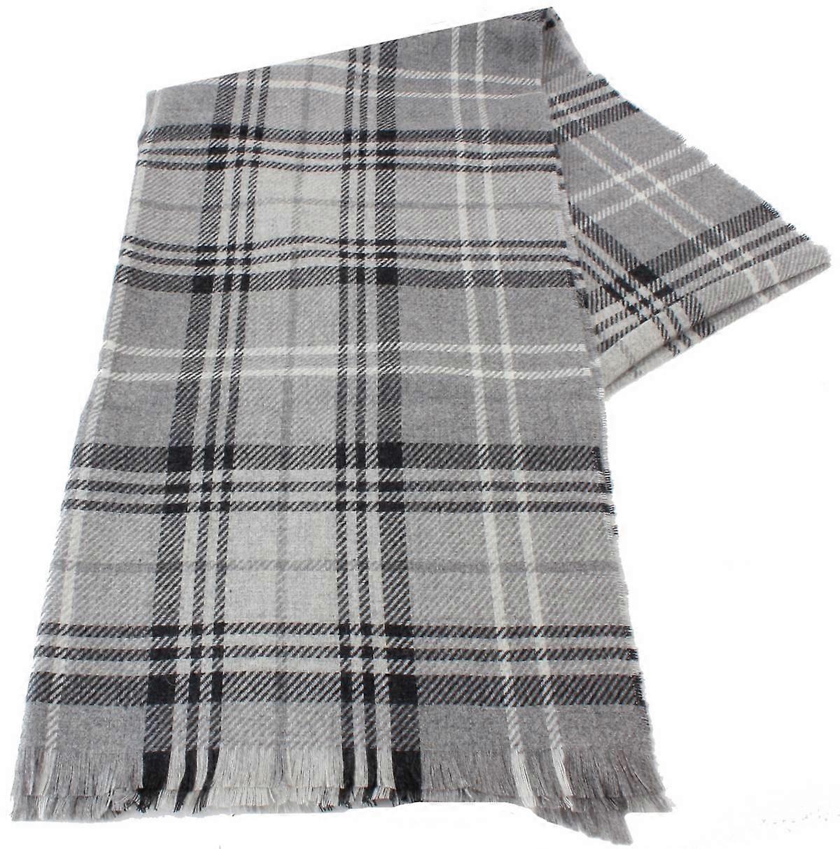 Locharron of Scotland Brock Highland Luxury Scarf - Granite Grey