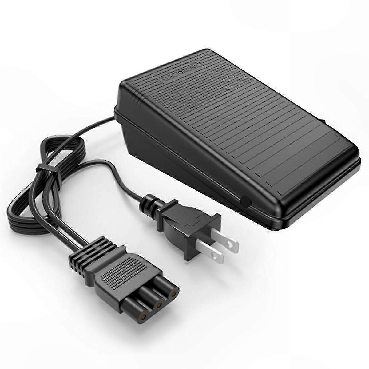 Sewing Machine Foot Pedal Power Cord Replacement for Models 033770217, HD1000, HD3000, 128, 2212, 7318, US Plug-Compatible