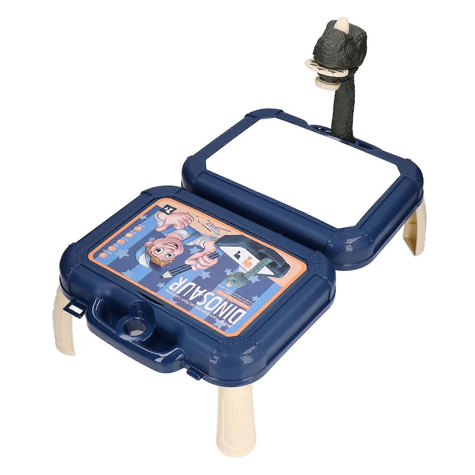 Dinosaur Drawing Projector Table with Light, Blue, 3xLR44 Batteries