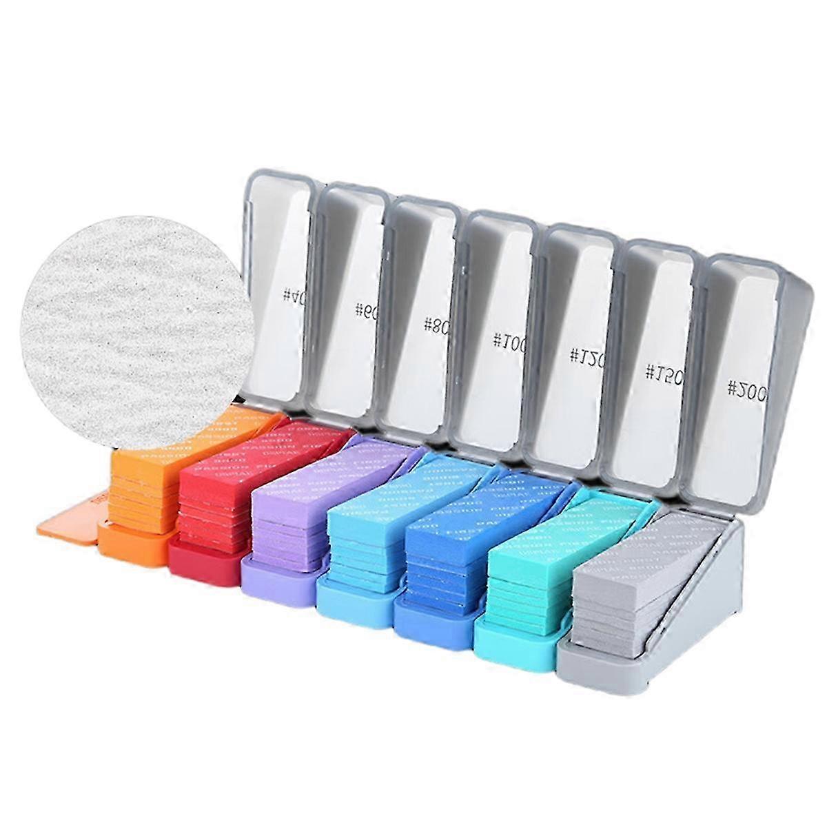 XSS-S01 Power Sponge Sandpaper Set: 3mm & 10mm with Storage Case, Soft & Comfortable Grip for All Curves