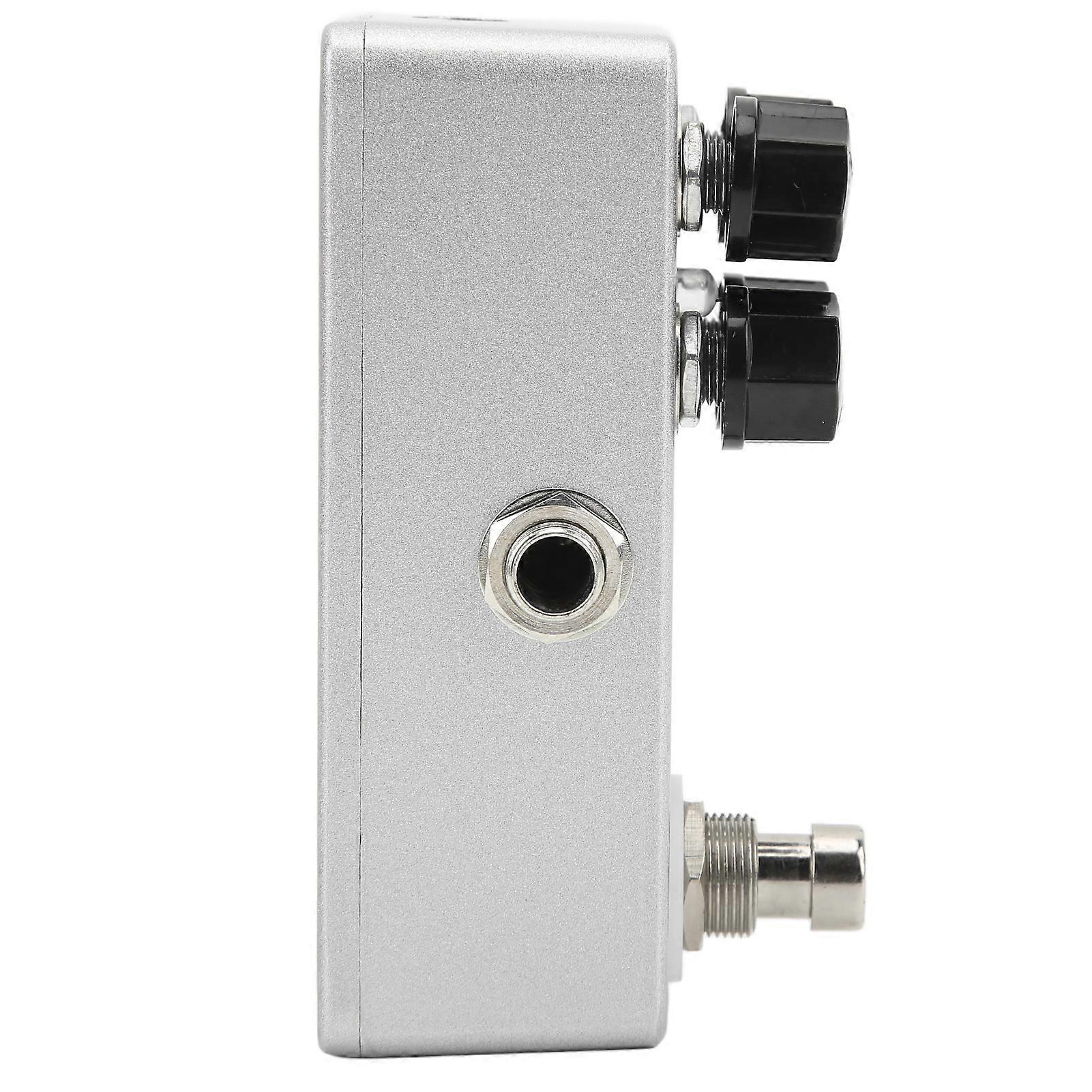 Mini Metal Compressor Guitar Pedal Silver 4 Basic Controls