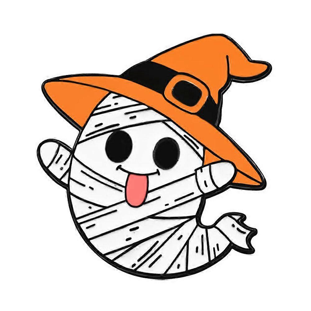 Festival Brooch Cute Cartoon Funny White Ghost Set