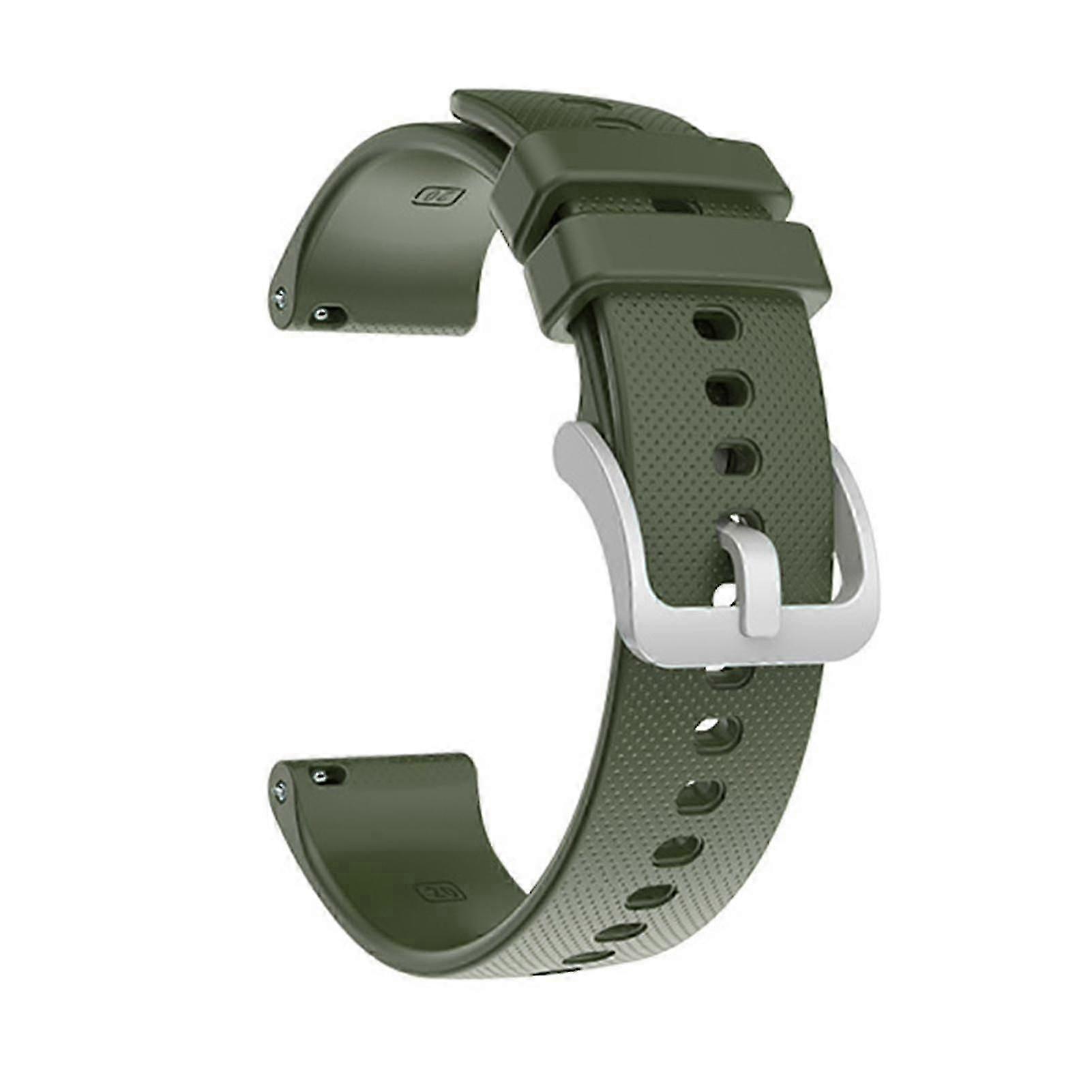 20mm/22mm Soft Silicone Plaid Replacement Watch Strap for Garmin Venu/Vivoactive 3 4/Forerunner 245
