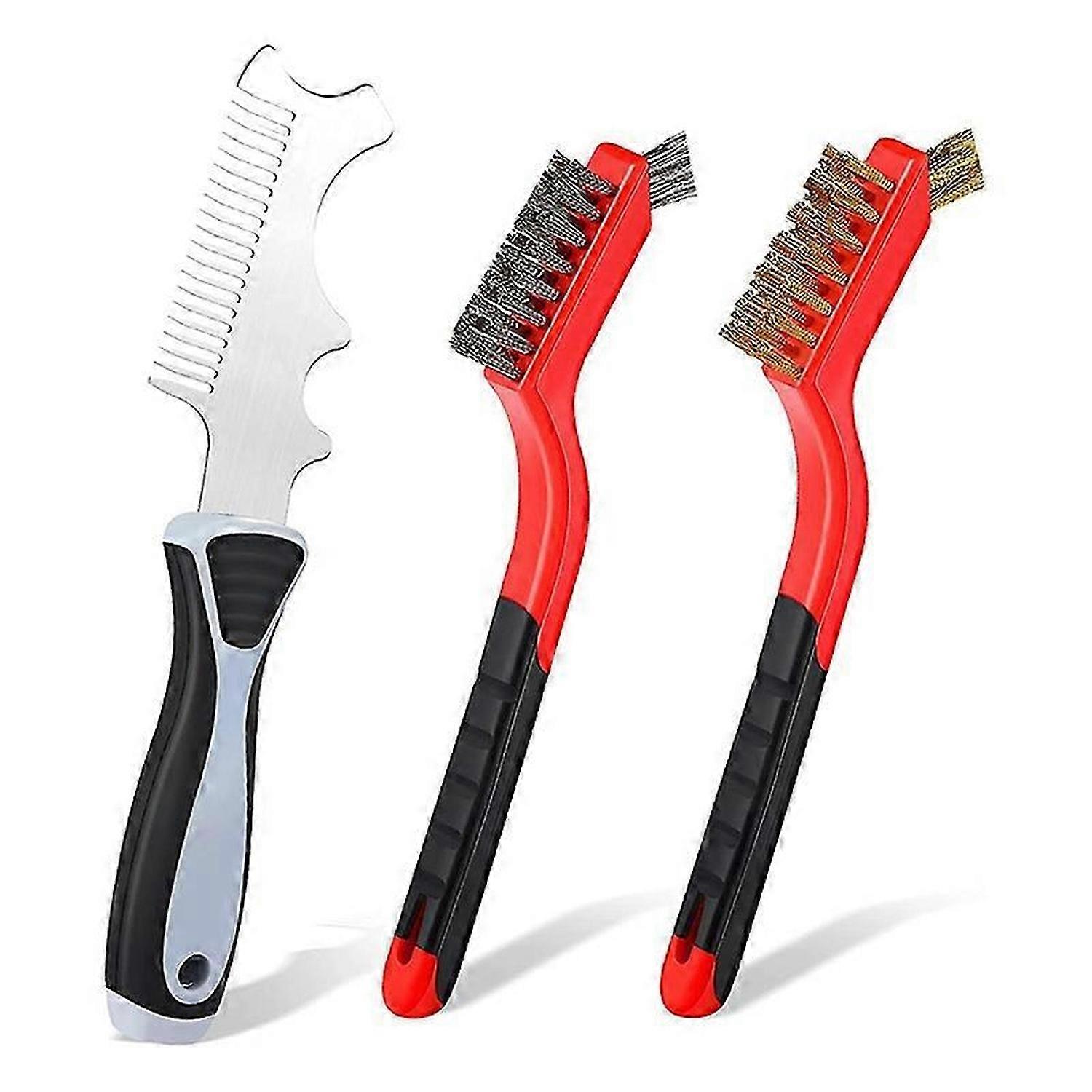 4-in-1 Paint Brush Comb Wire Brush Set, Brush Roller Cleaner Tool