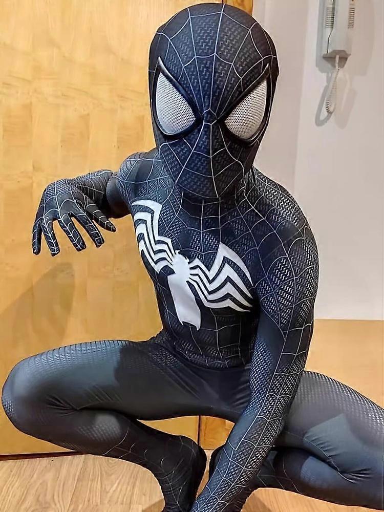 Black Venom Spider-Man Jumpsuit Cosplay Costume Stage Performance Men's Bodysuit Halloween