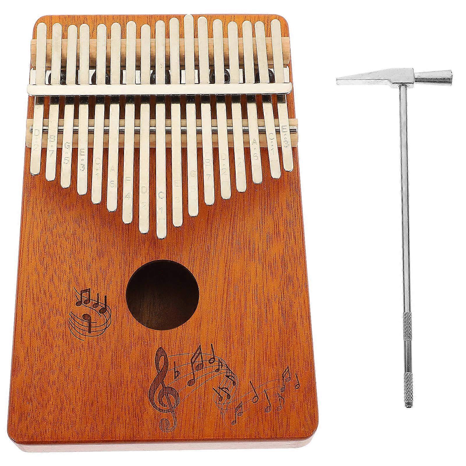 Portable Kalimba Thumb Piano Finger Piano for Children 1Set 17 Keys