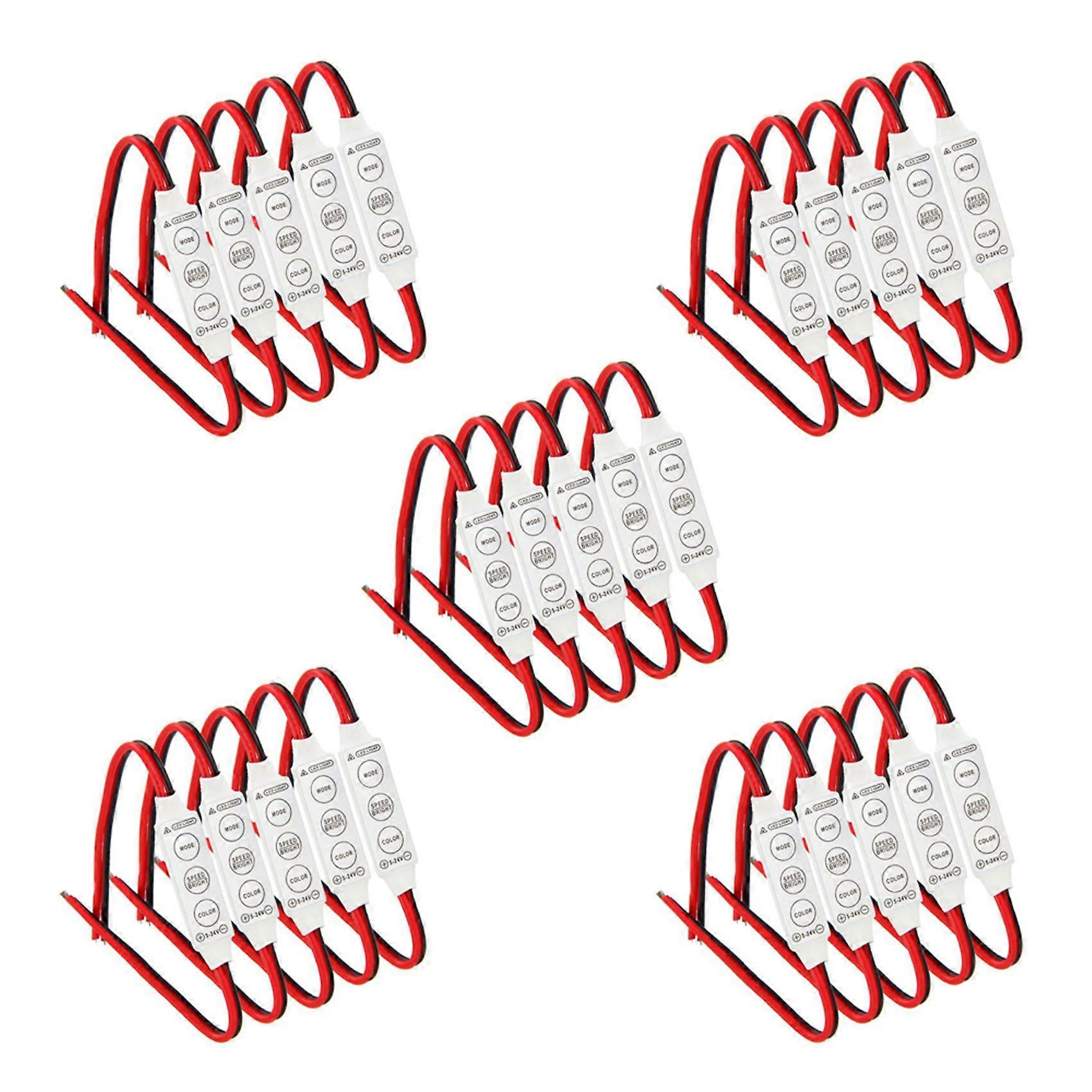 25 x 12V Wired Control Module with Strobe Flash for Car Or Household LED Strip/Bulbs