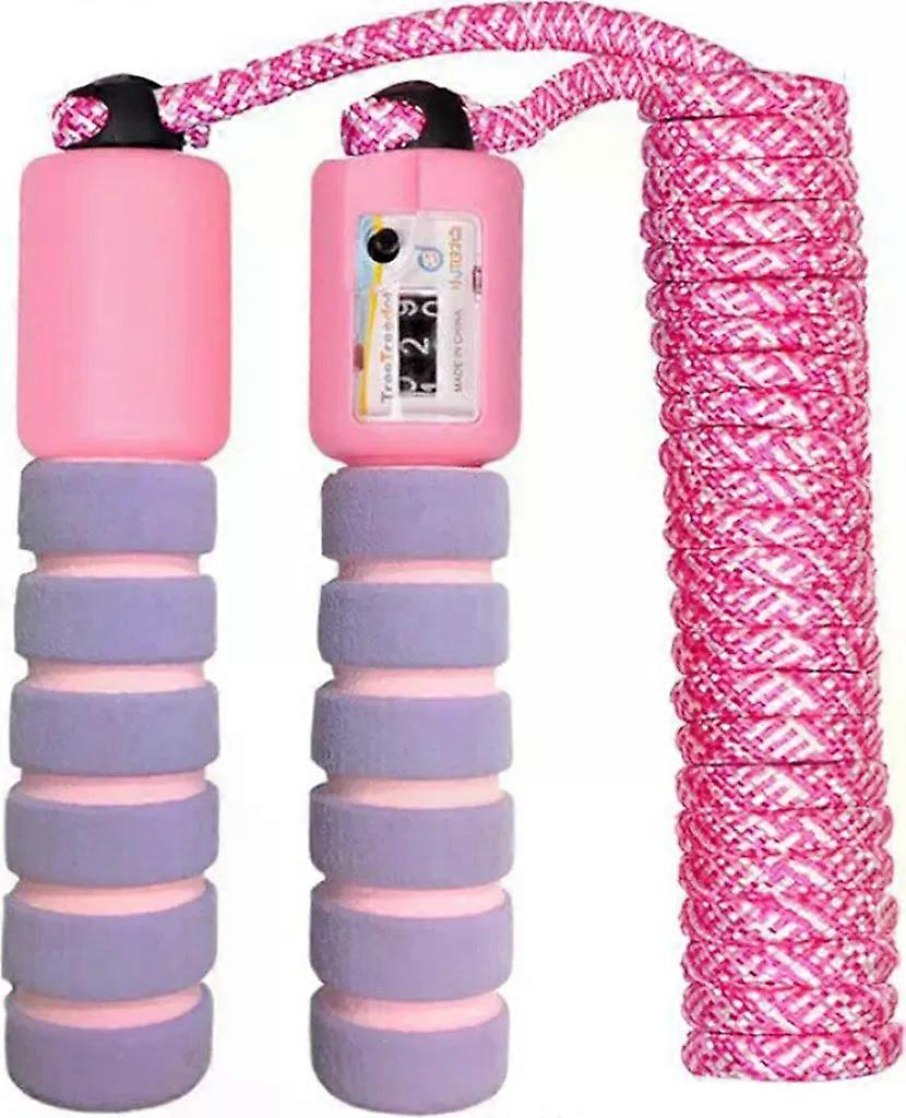 Skipping rope for children, skipping rope with counter and comfortable handles