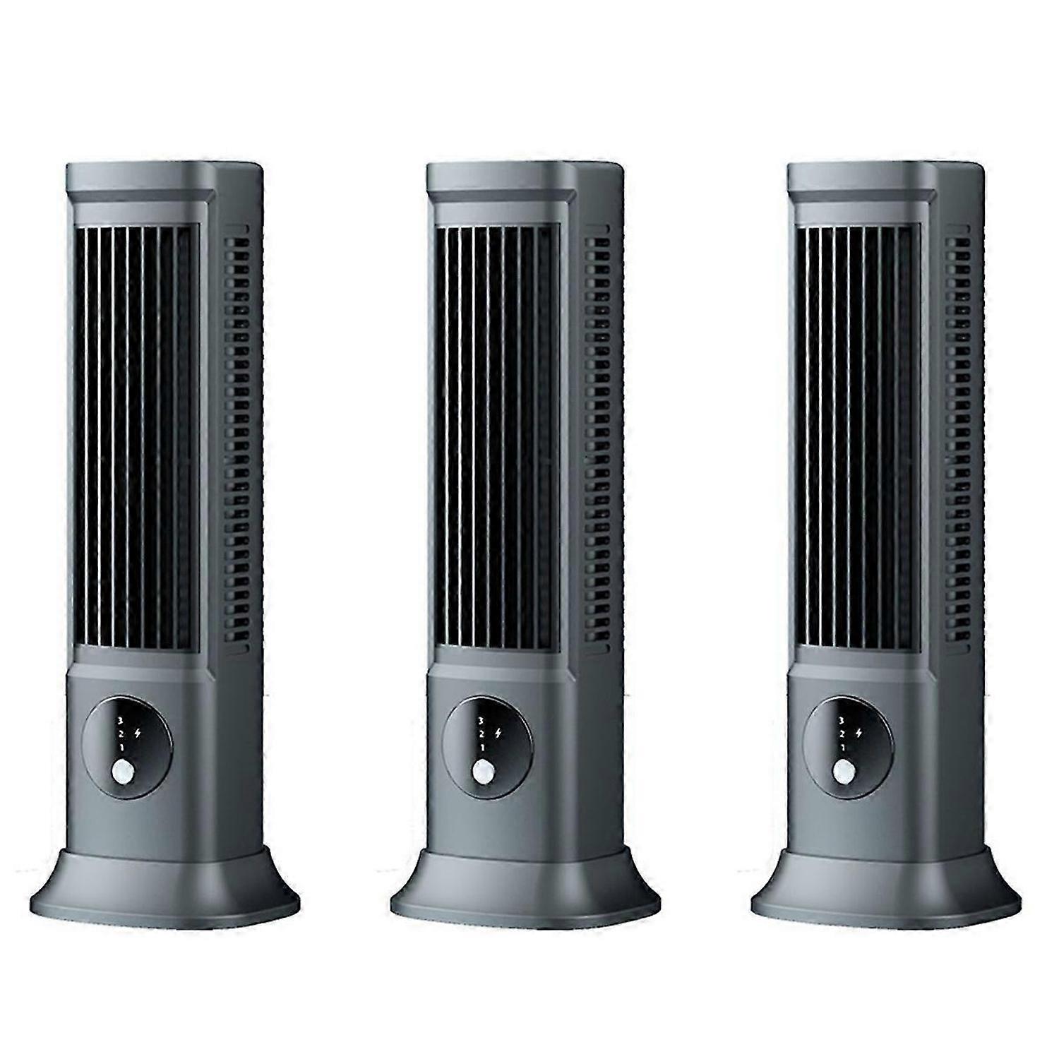Rechargeable Portable Air Conditioner 3 Speeds Silent Table Tower Fan