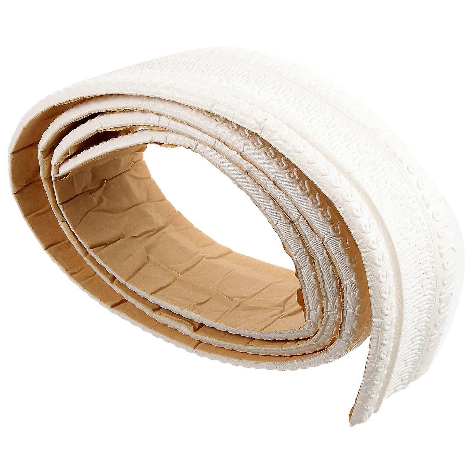 Corner Trim Molding Wall Trim Skirting Border for Home Decoration White Foam Adhesive Decorative 1Set