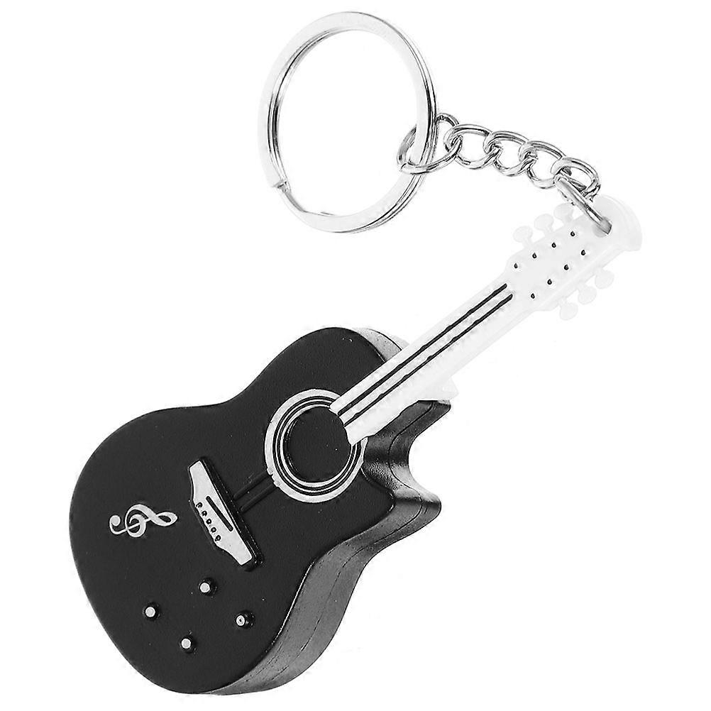 Guitar Keychain LED Sounding Instrument Key Chain Backpack Pendant