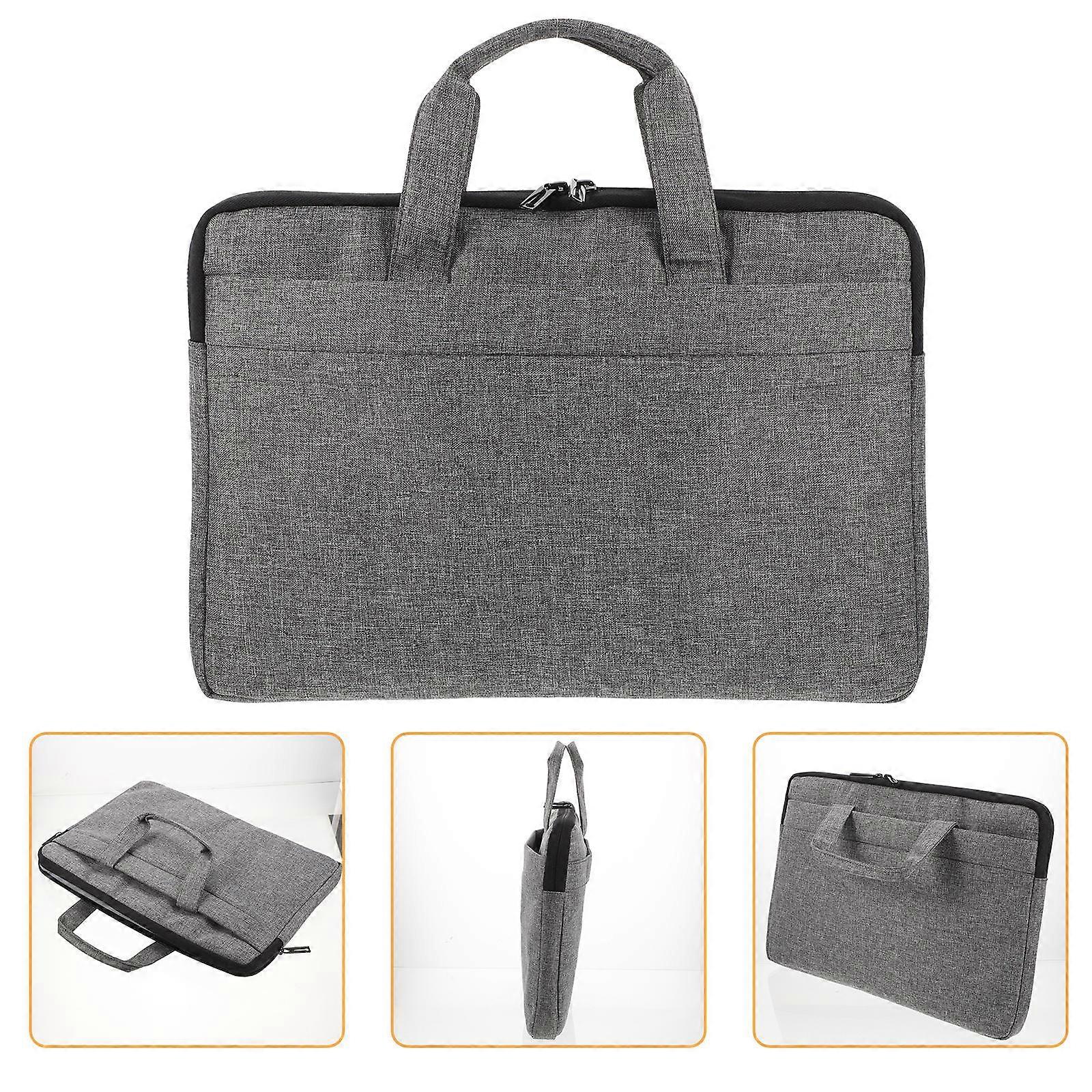Laptop Sleeve 14 Inch Computer Bag for Travel Use 5Pcs Durable Grey Case