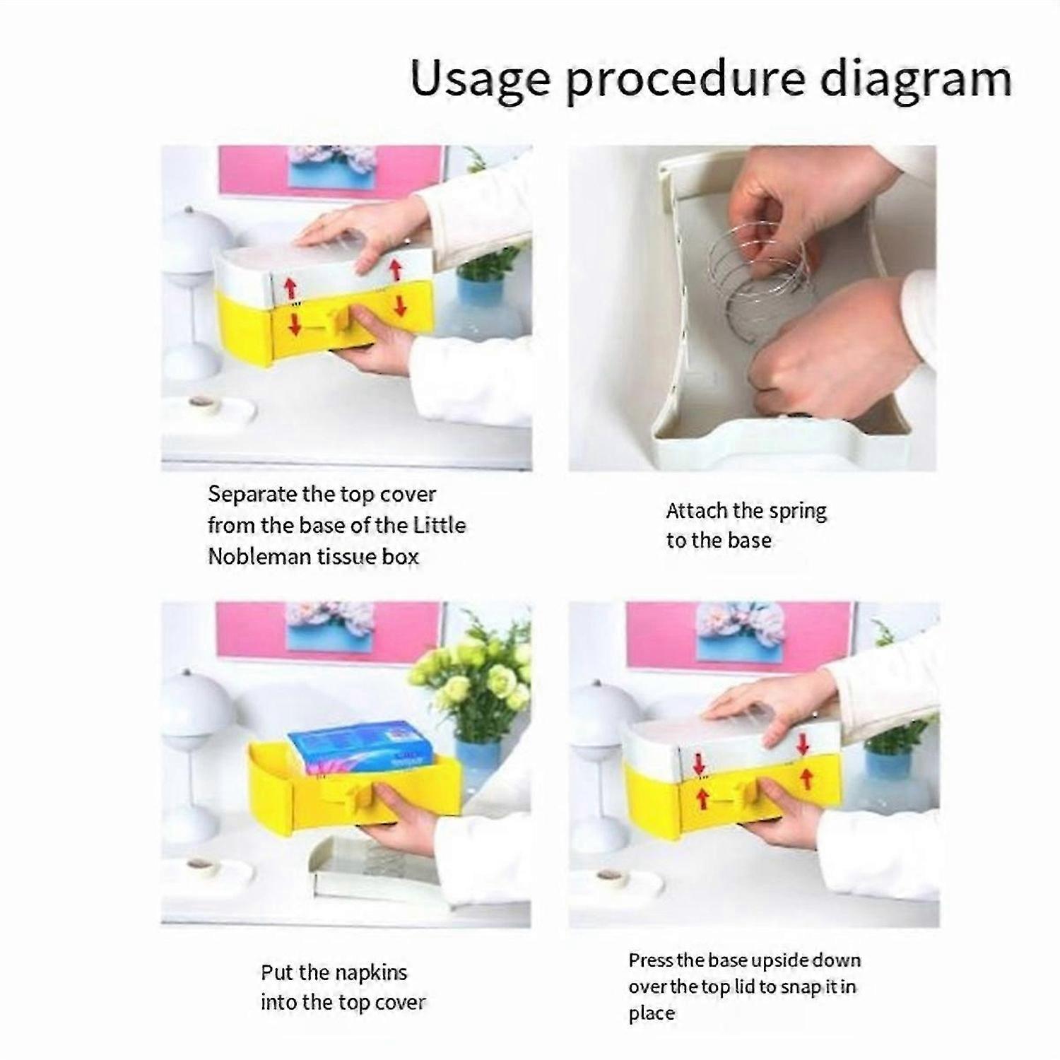 Living Room Desktop Toilet Tissue Box Custom with Elastic Support Wall-Mounted Tissue Storage Box Pi