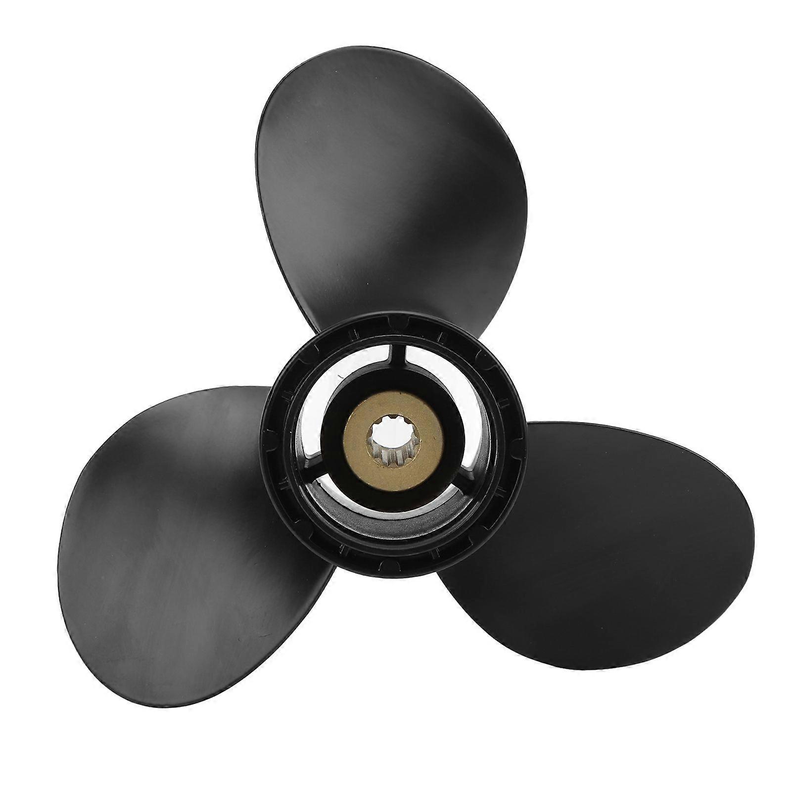 3 Blades Boat Motor Propeller 10 Splines Teeth Right Rotation 10in Pitch Replacement for SUZUKI 820HP Outboard Engines