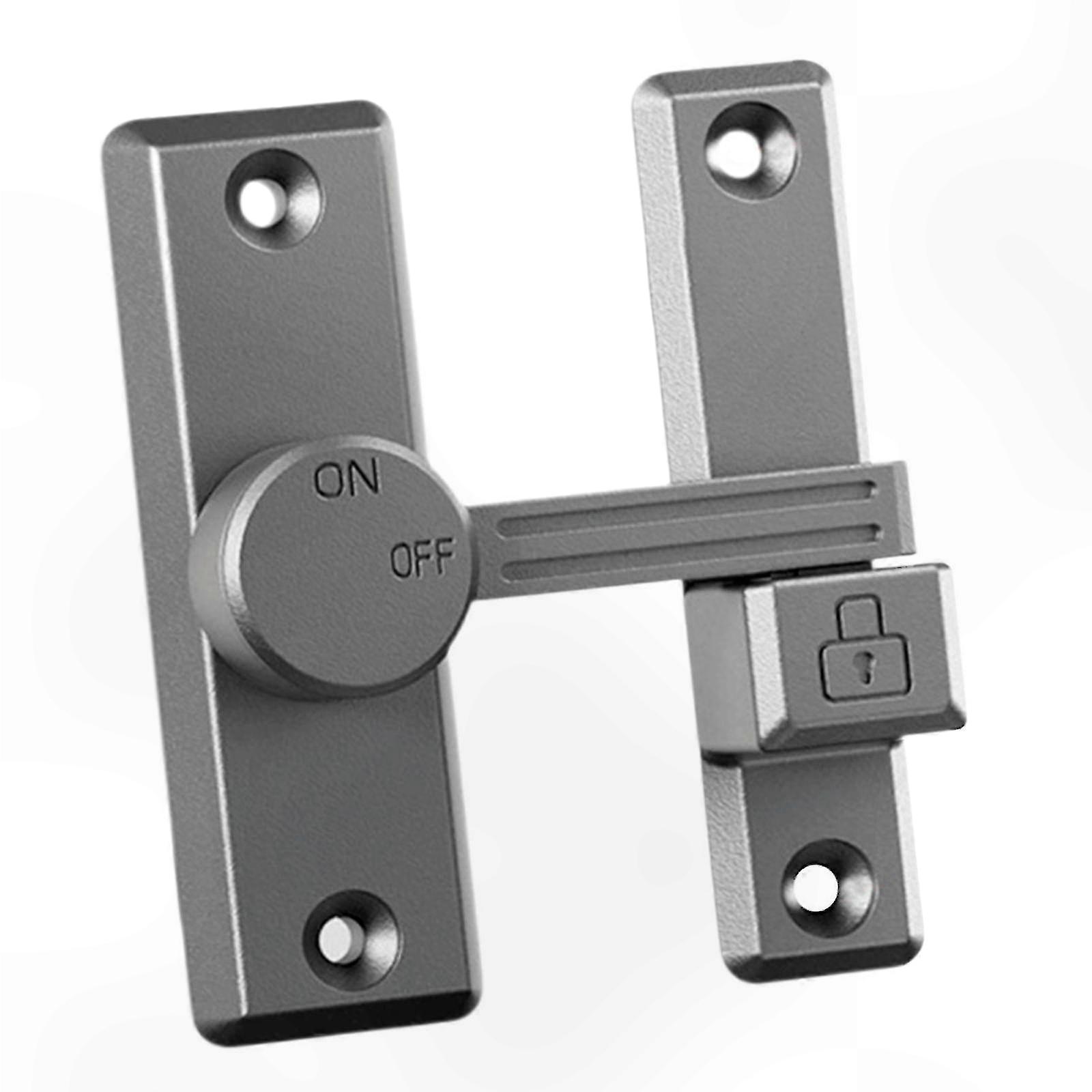 Universal Door Latch Protector with Flip Lock for Gates, Sliding Doors, and Barn Entries - Durable Security Solution for Home and Office