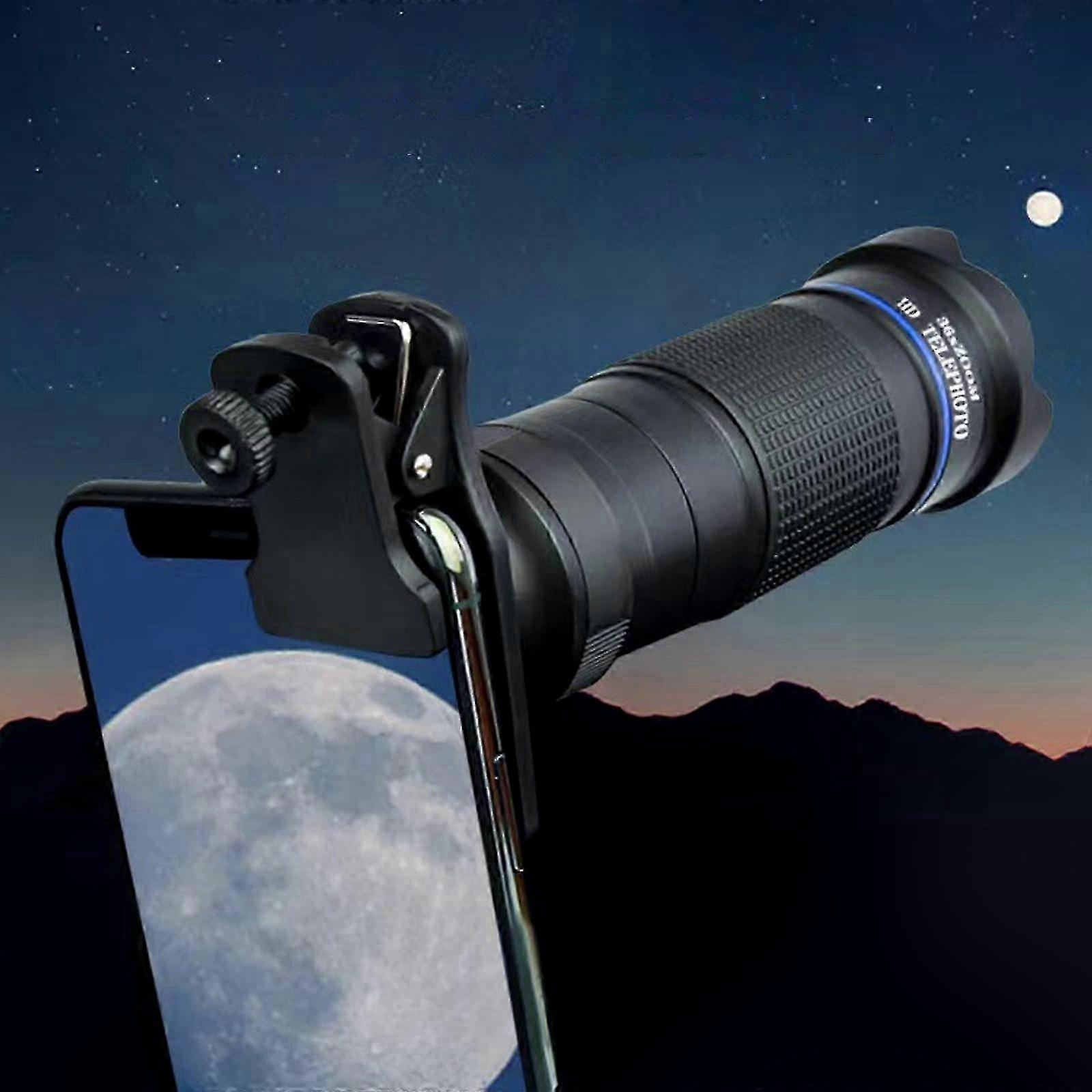 HD Telescope Lens with 36X Zoom for Smartphones, Universal Clip-On Camera Accessory for Enhanced Photo Quality and Vibrant Colors