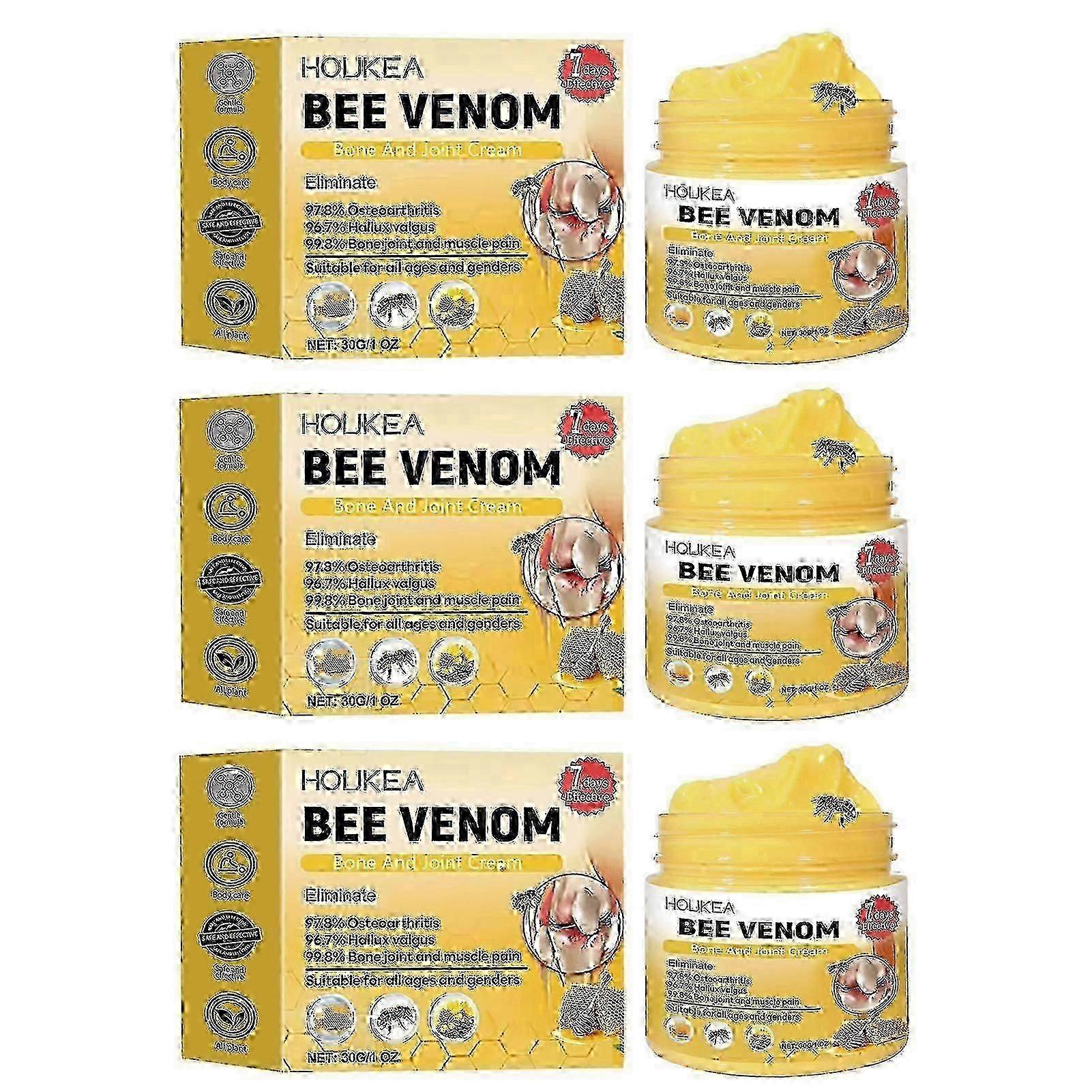 Bee Venom Bone Care Cream for Pain Relief, Soothes Aches with Massage, External Use Only, Natural Formula for Comfort
