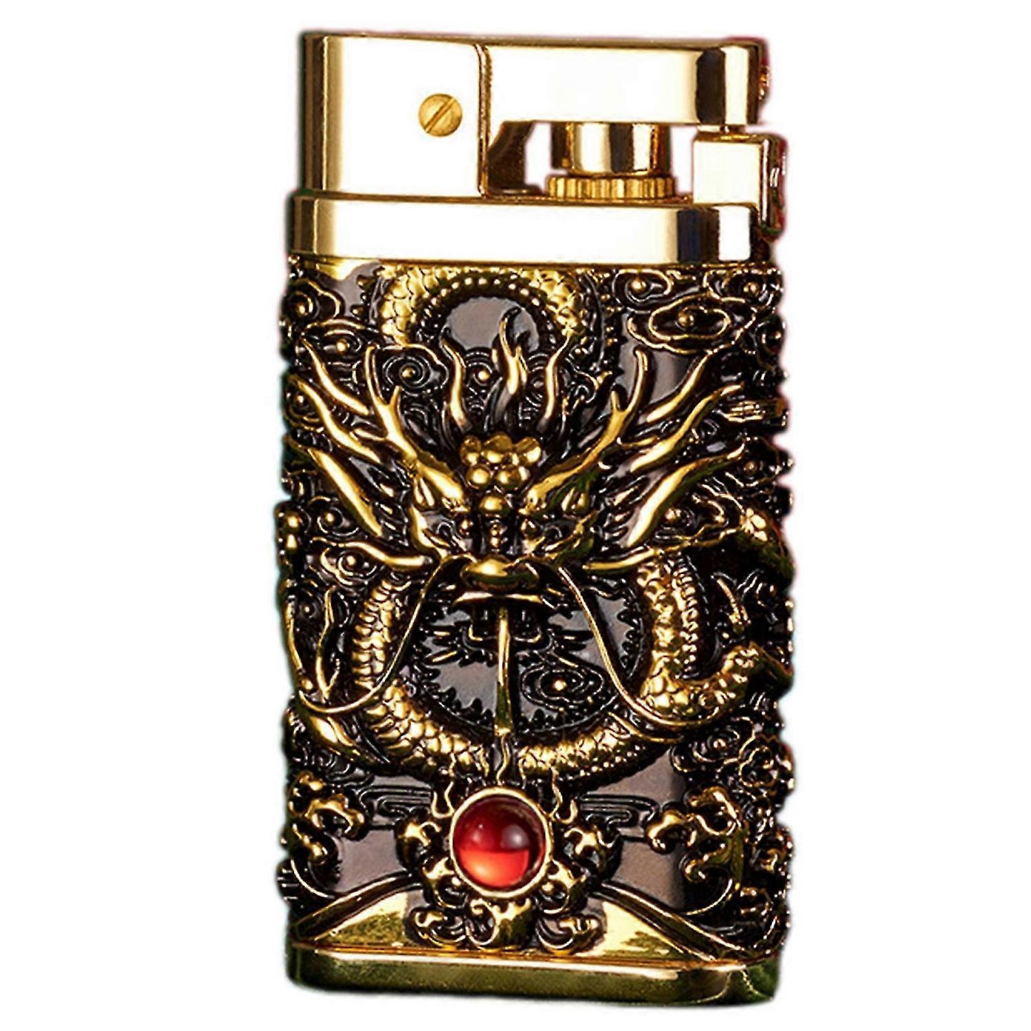 Sturdy Metal One-Touch Ignition Lighter Effortless One-Key Ignition for Collection