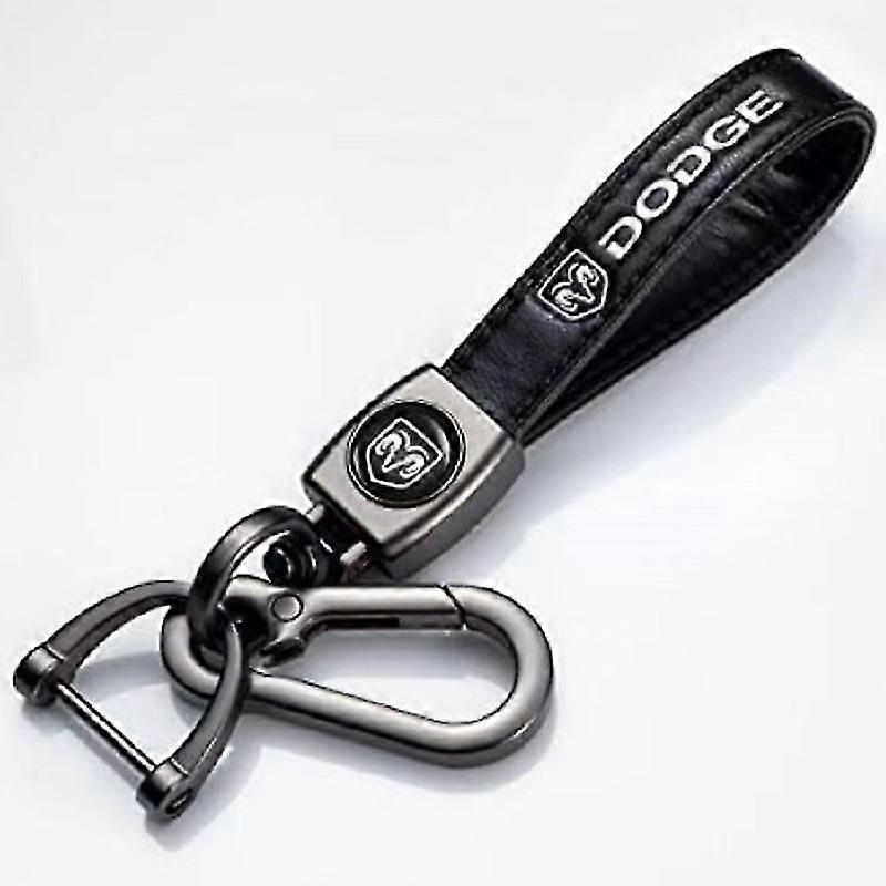 Bőr kulcstartó Hook Key medál autómárka logóval Rugós csat és gyűrű kompatibilis a fő autómárkával