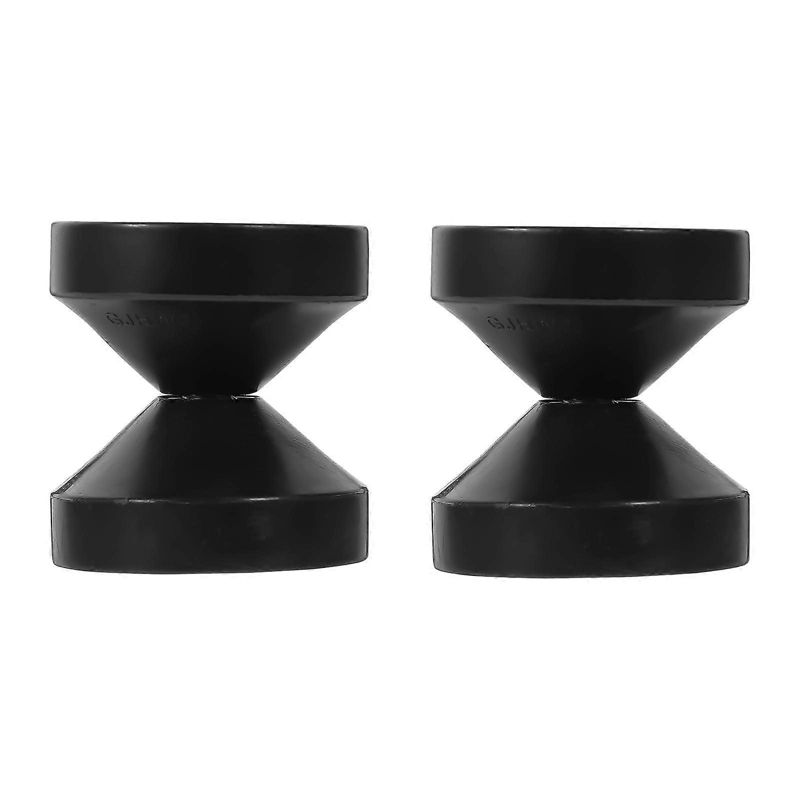 Dop filetat pentru cadru de pat, opritoare pentru tăblie, stabilizatoare pentru mobilă, cilindrice, din fier, ABS, EVA, reducere a zgomotului, 4,7 x 4 x 4 cm, 2 buc